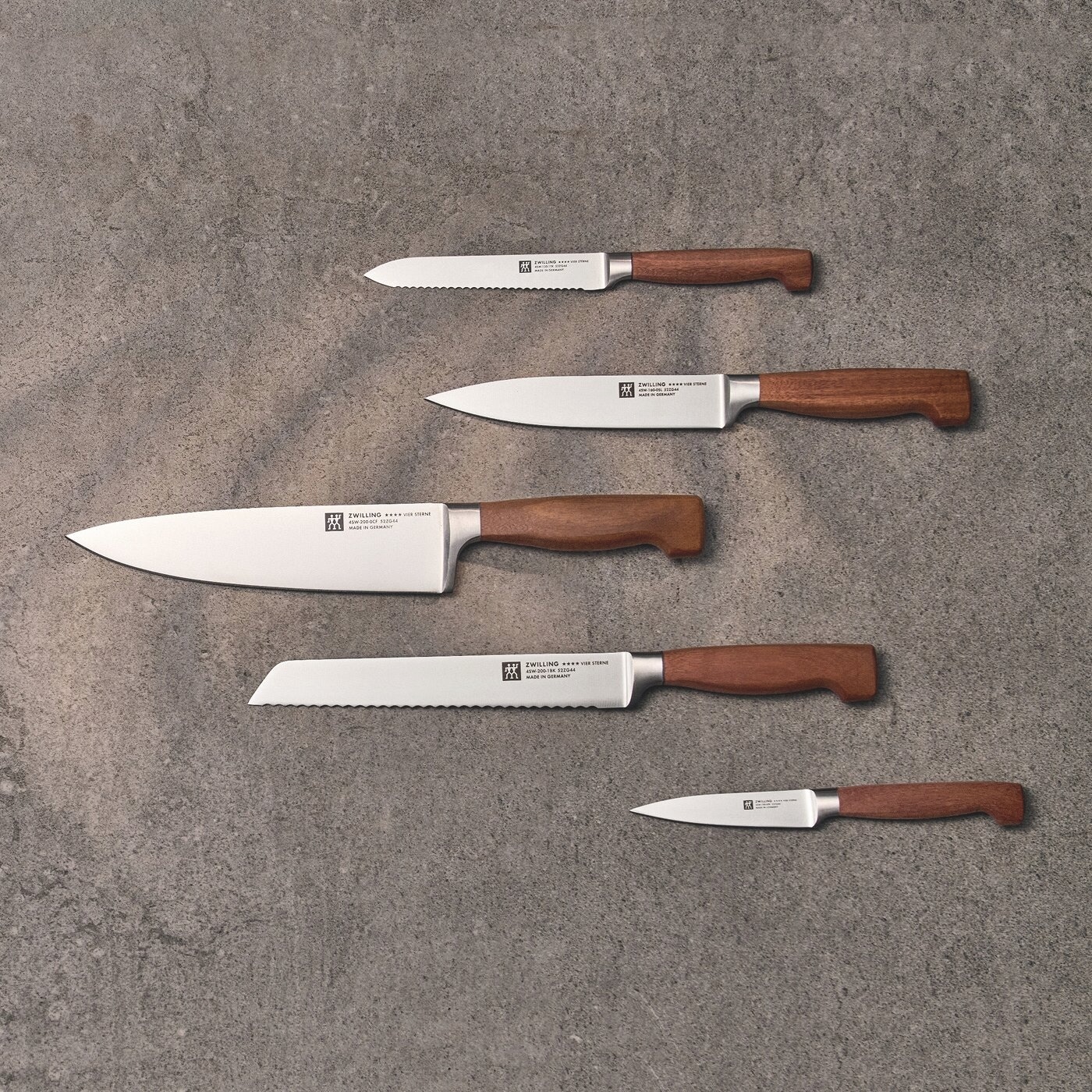 Zwilling Brotmesser »**** VIER STERNE Wood« Made in Germany, Eigehärtete Klinge, FSC-Zertifizitiertes Holz