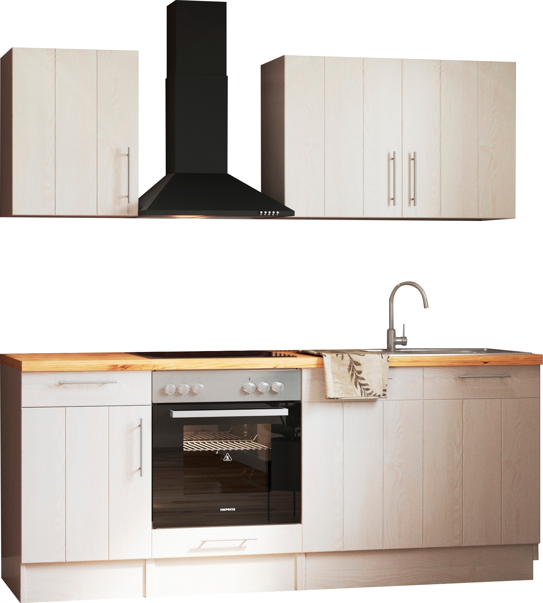 RESPEKTA Küchenzeile »Anton« Breite 210 cm, mit Soft-Close, in exklusiver Konfiguration für OTTO