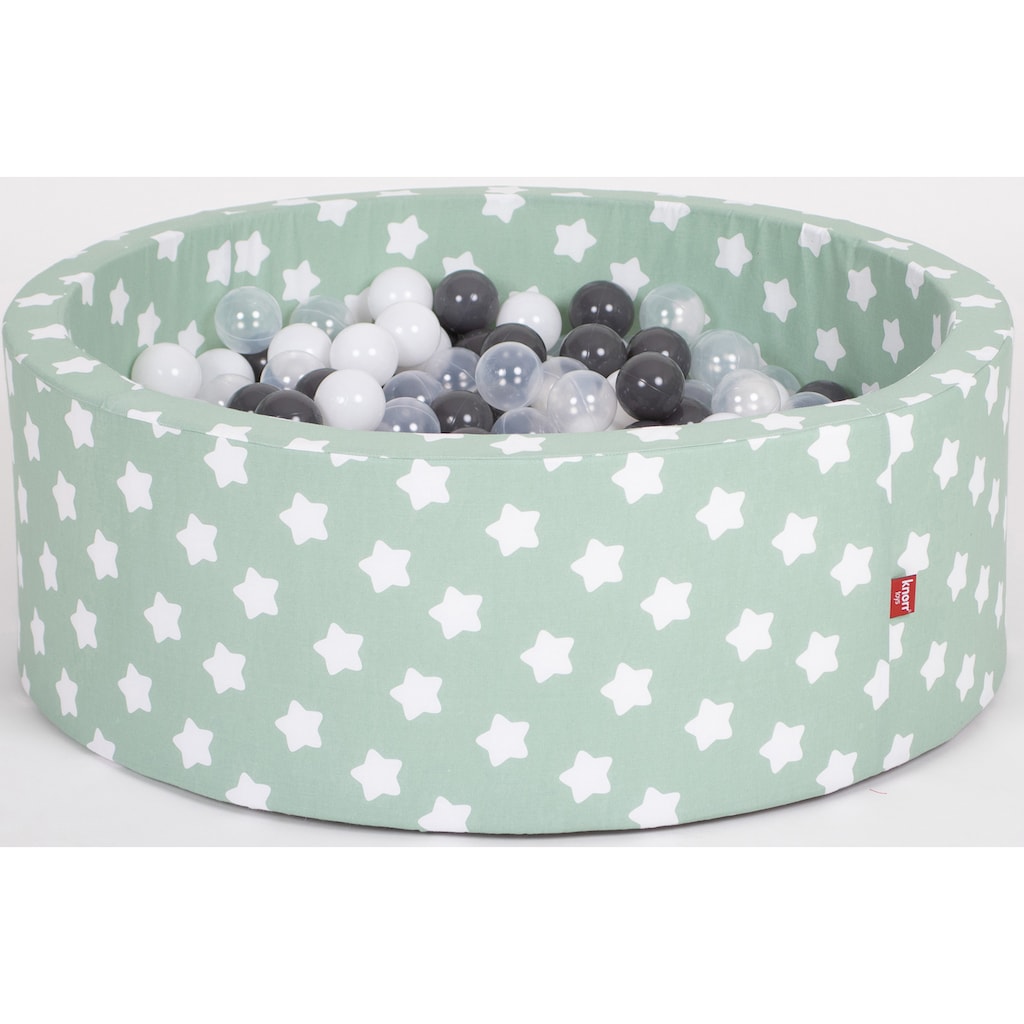 Knorrtoys® Bällebad »Soft, Green White Stars«