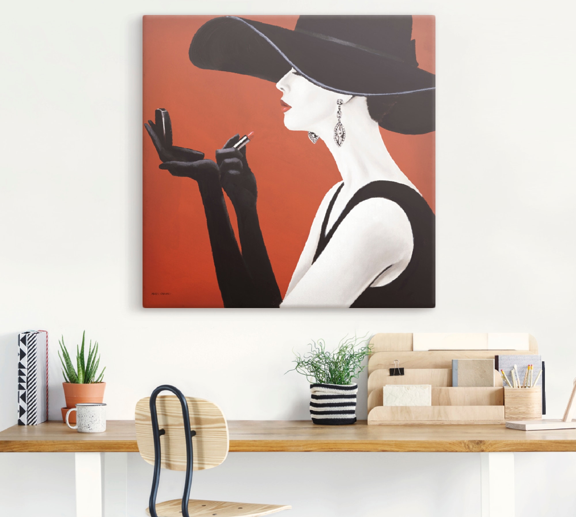 Artland Wandbild »Hut ab II« Frau 1 Stk. tlg. als Leinwandbild, Poster, Wandaufkleber in verschied. Größen