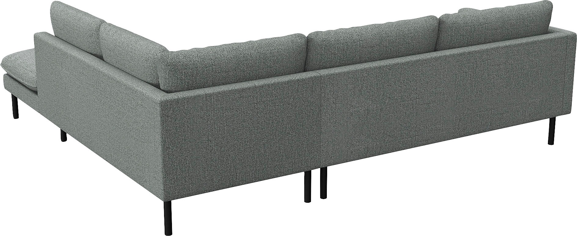 FLEXLUX Ecksofa »Bolzano Designsofa, bequem durch Kaltschaum im Sitz, L-Form«, lose Sitz -& Rückenkissen, hohe Füße