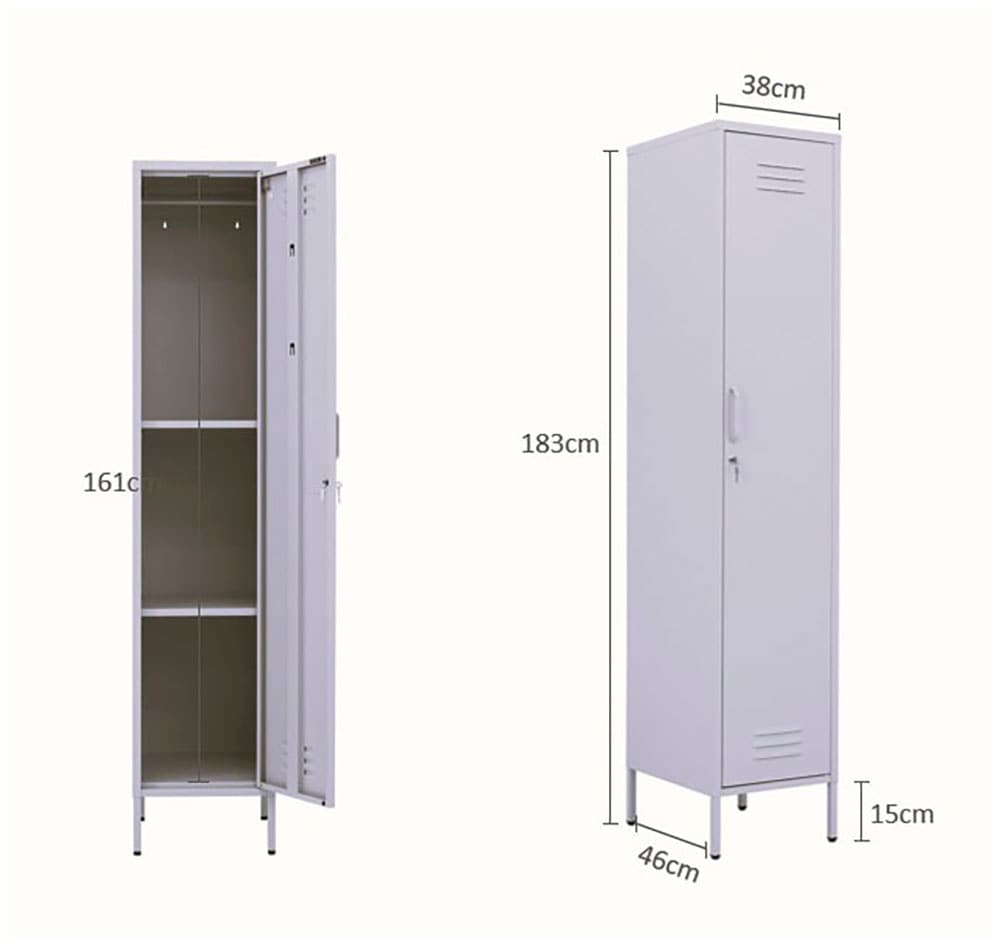 OTTO home Drehtürenschrank »Siena Kleiderschrank Schrank Metallschrank Mehrzweckschrank Spind« in 4 Farben aus Metall Stahlschrank,  in der Höhe verstellbar, abschließbar Bestseller Otto´s Choice