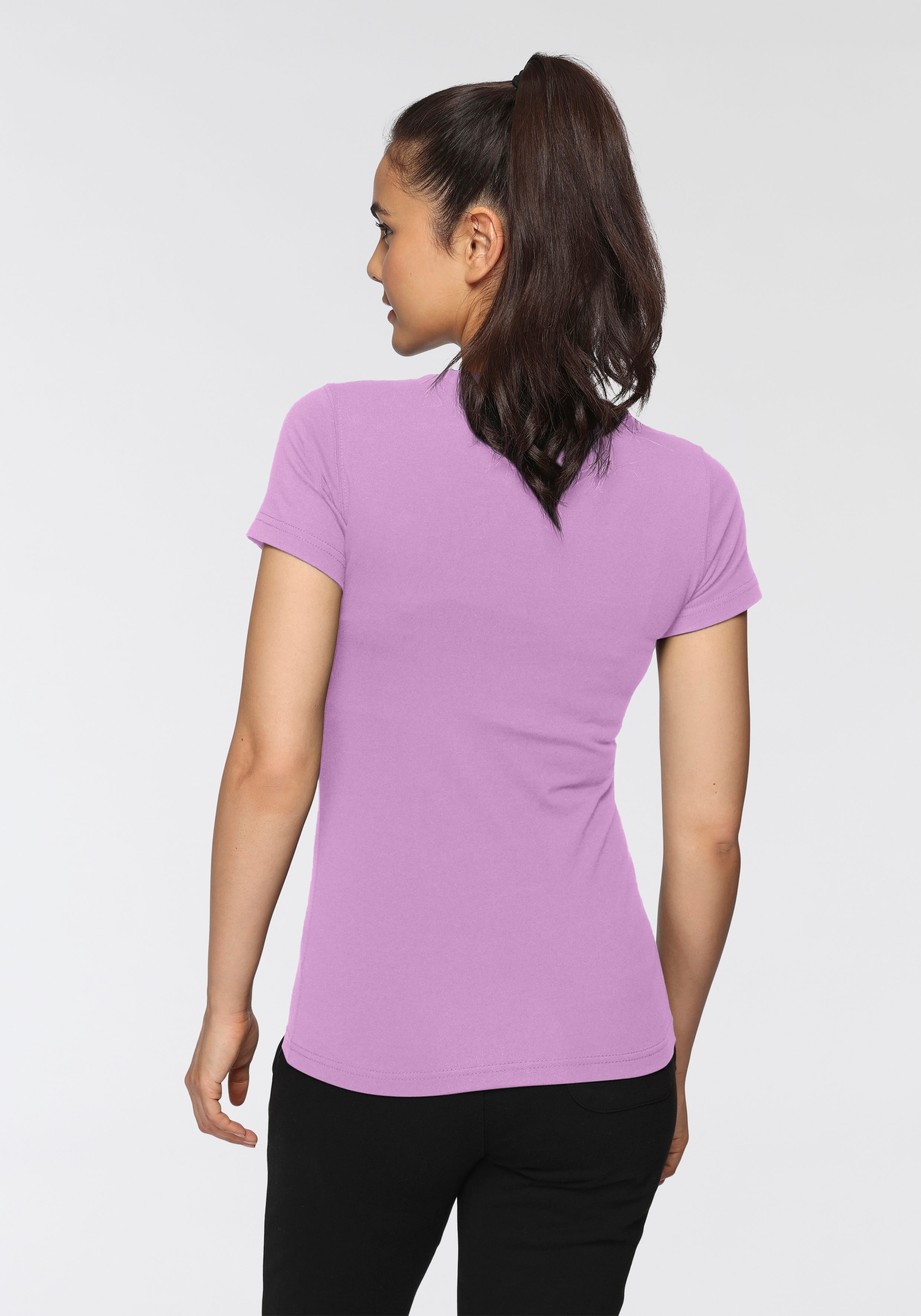 Chiemsee T-Shirt Packung, 2 figurbetonte Passform, Kurzarm, mit Frontdruck, Rundhalsausschnitt