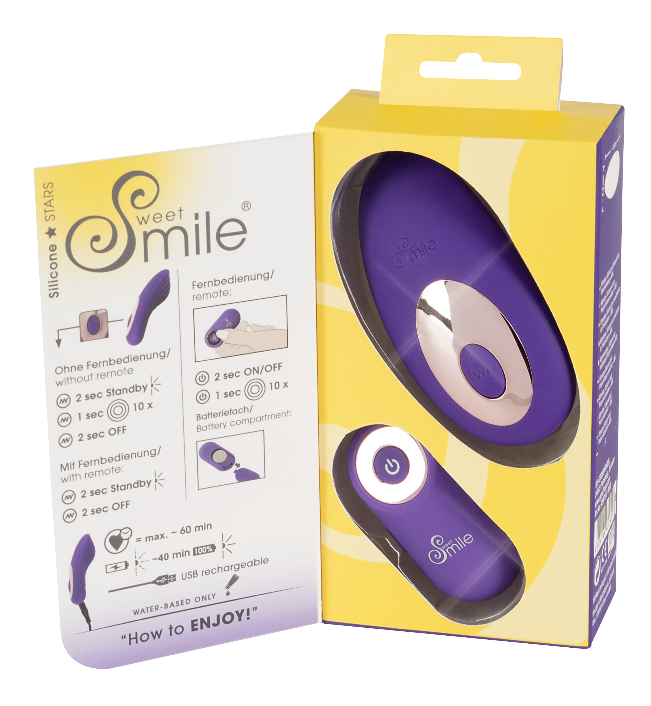 Sweet Smile Vibrator »Auflegevibrator RC Panty Vibrator«