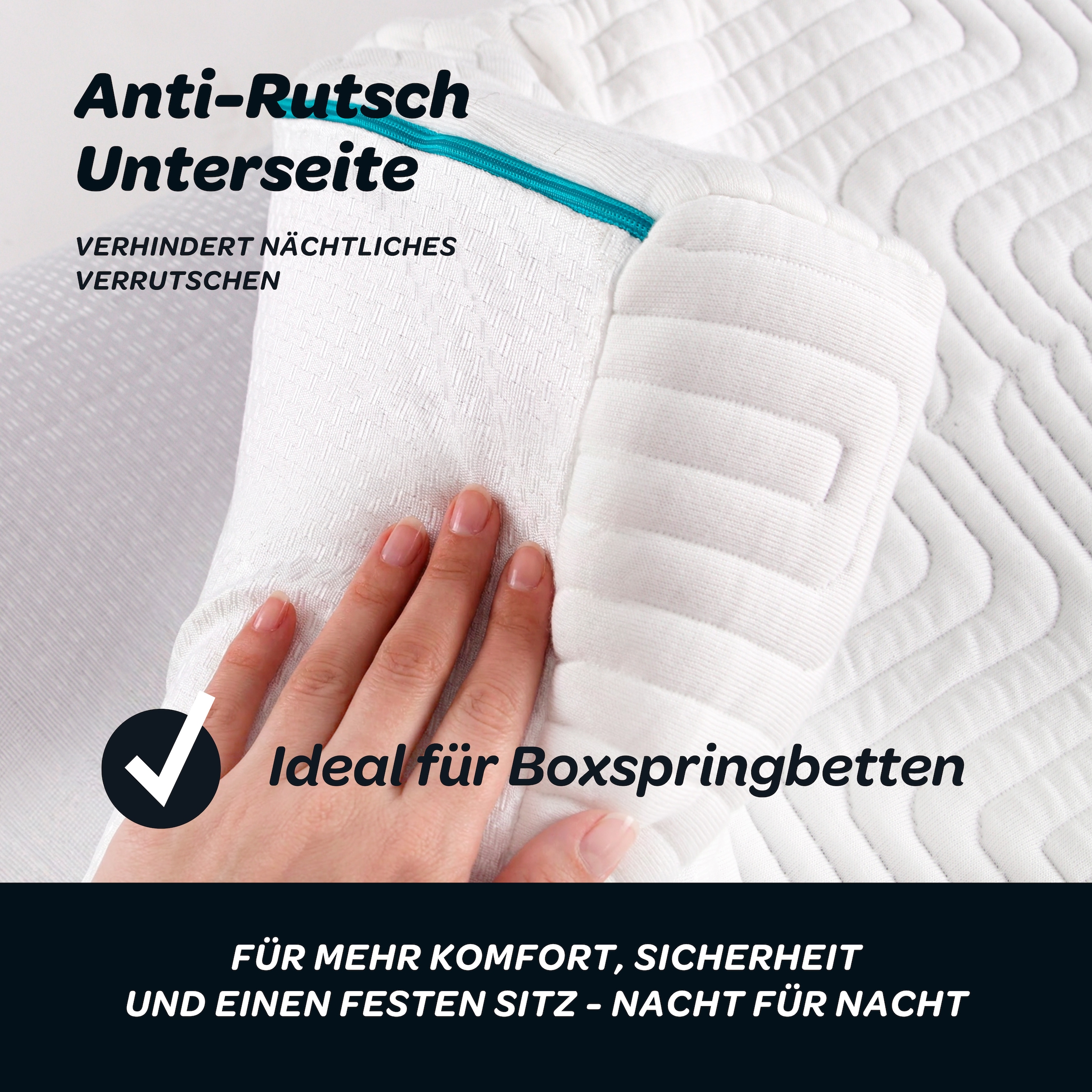 Dunlopillo Topper »Balance, Gelschaumtopper 90x200 & 140x200 cm und weitere Größen« punktgenaue Körperanpassung, unterstützt ergonomische Liegeposition