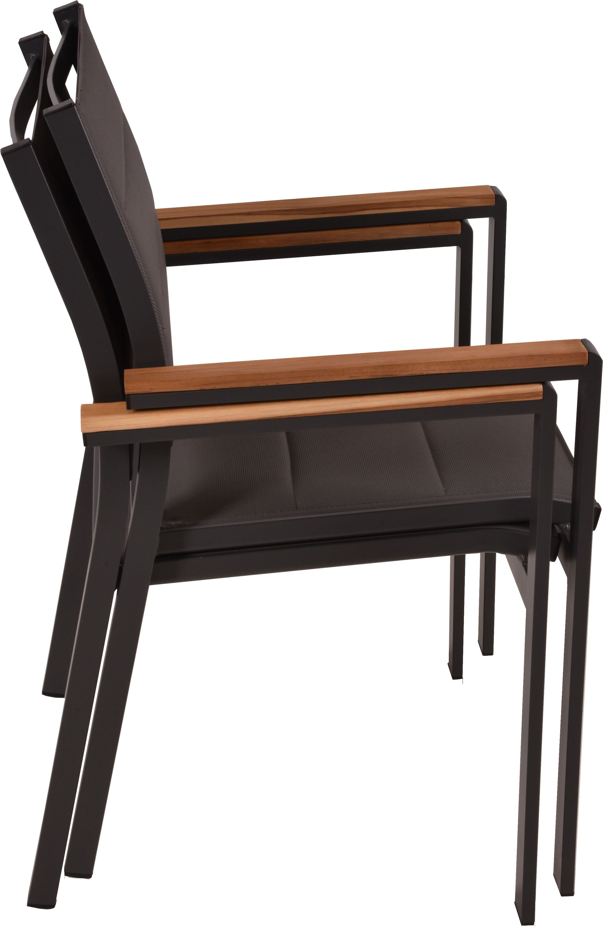 Garden Pleasure Garten-Essgruppe », Tischgruppe »RANA/DAVINA Set 01«« Set, 5 Stk. tlg. 4 Stühle (stapelbar), Tisch LxB: 202x100 cm