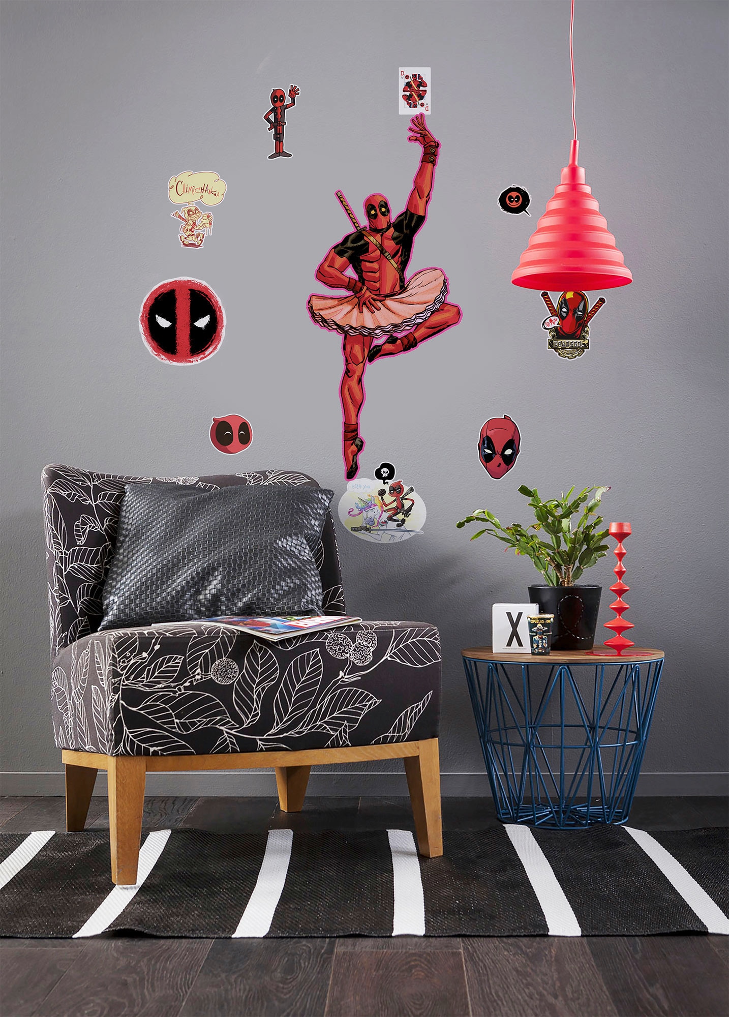 Komar Wandtattoo »Deadpool Derppool - Größe 50 x 70 cm« selbstklebend, Wandsticker, Kinderzimmer
