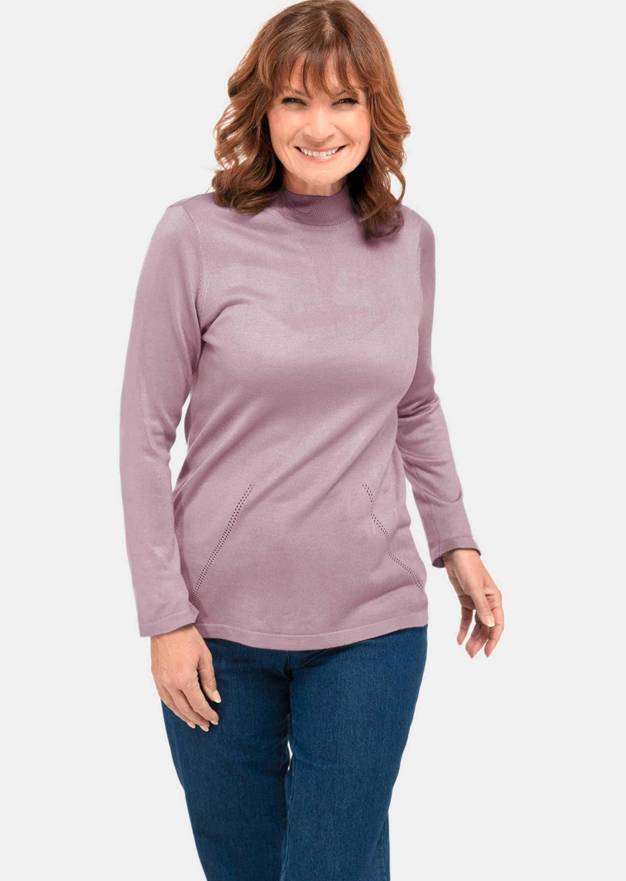 GOLDNER Strickpullover »Strickpullover mit Stehbundkragen« wie echter Kaschmir