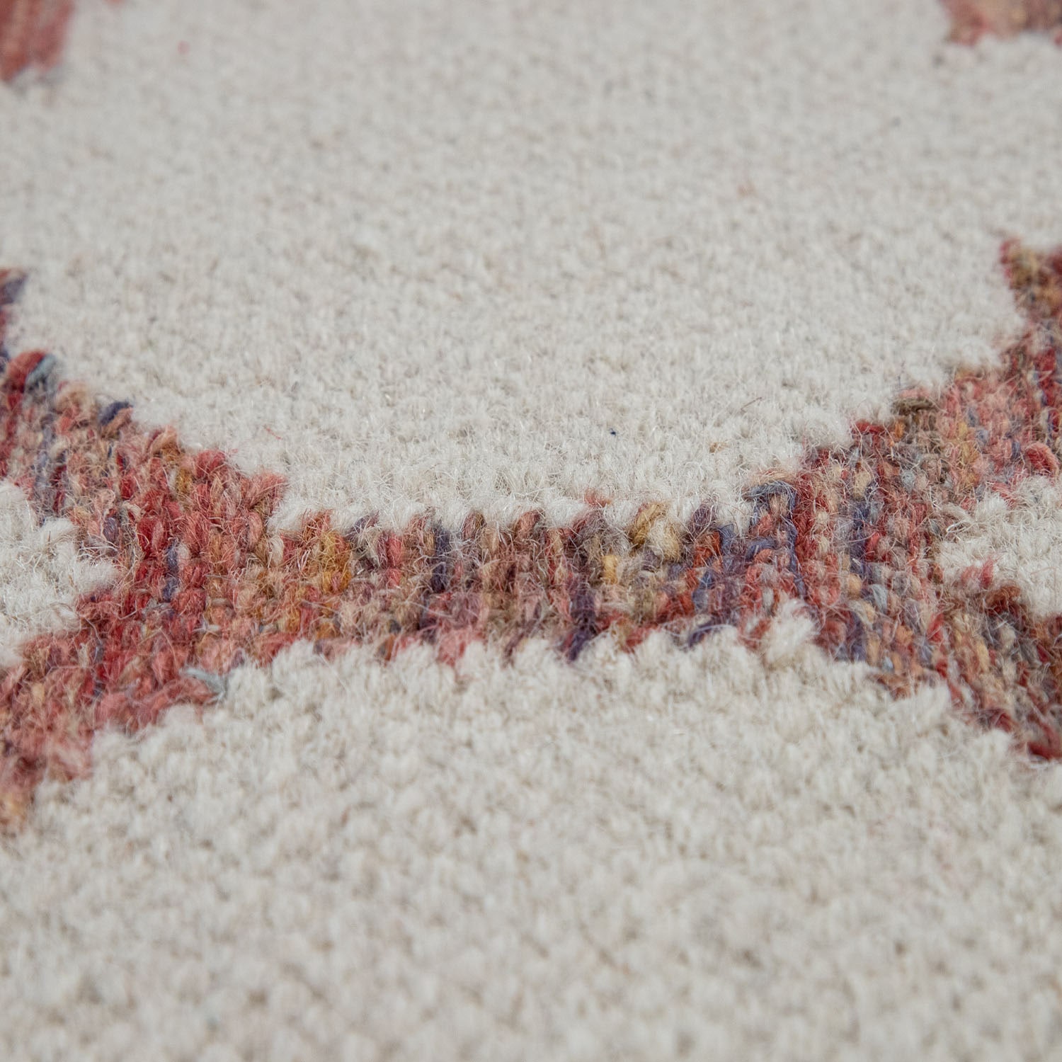 Paco Home Wollteppich »Kenitra 503«, rechteckig, 12 mm Höhe, Handweb Teppich, Flachgewebe, reine Wolle, handgewebt, mit Fransen