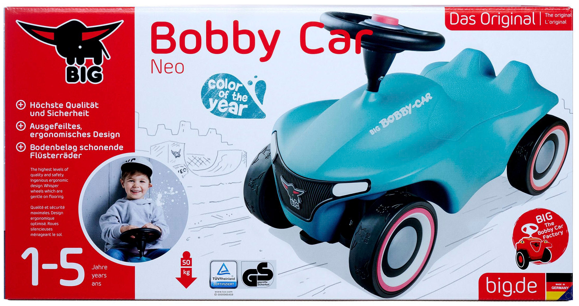 BIG Rutscherauto »BIG Bobby Car Neo Farbe des Jahres 2023«, Made