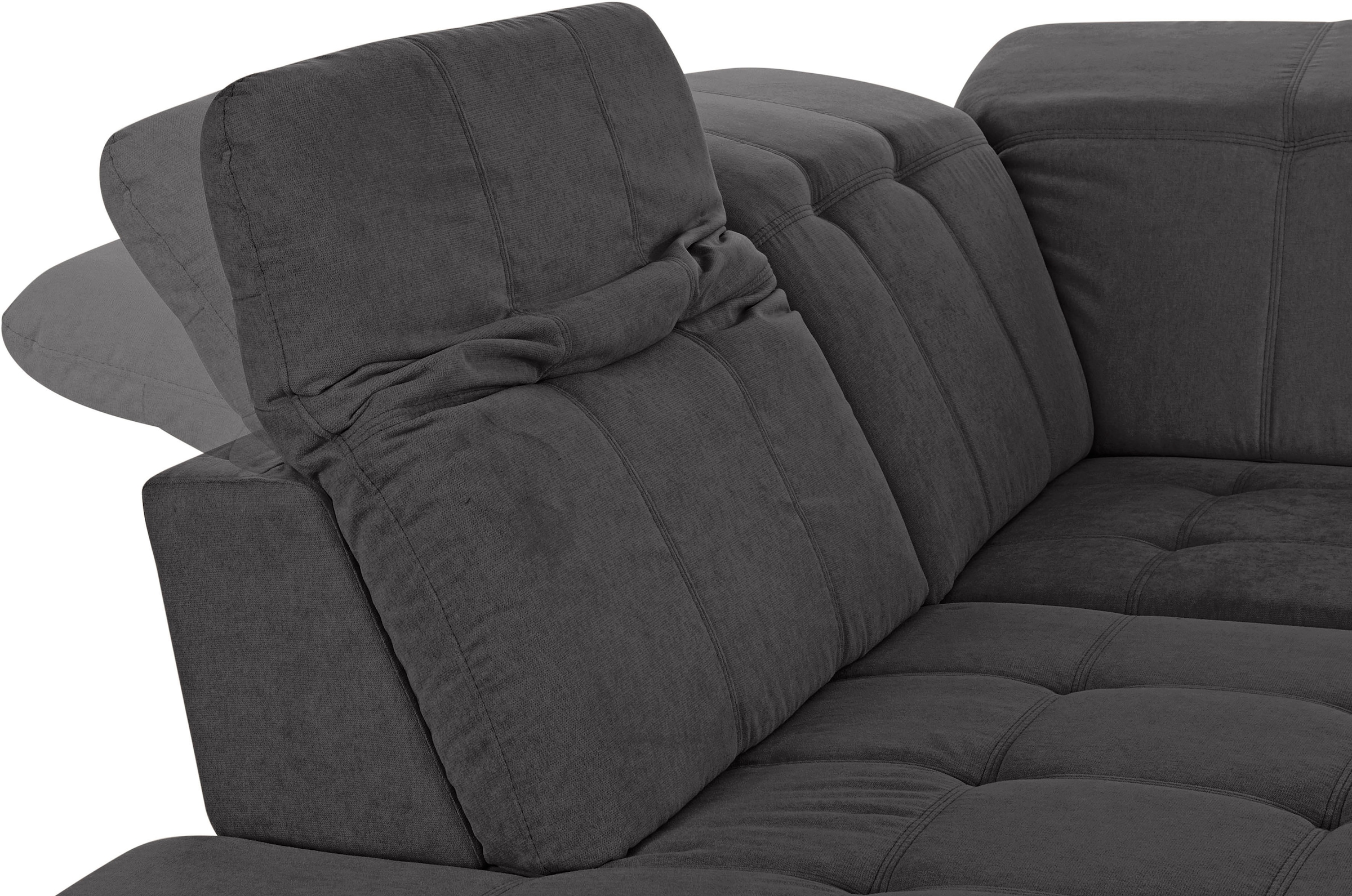 COTTA Wohnlandschaft »Holiday U-Form mit Sitztiefen-, Armteil- und Kopfteilverstellung« wahlweise mit Bettfunktion & Bettkasten