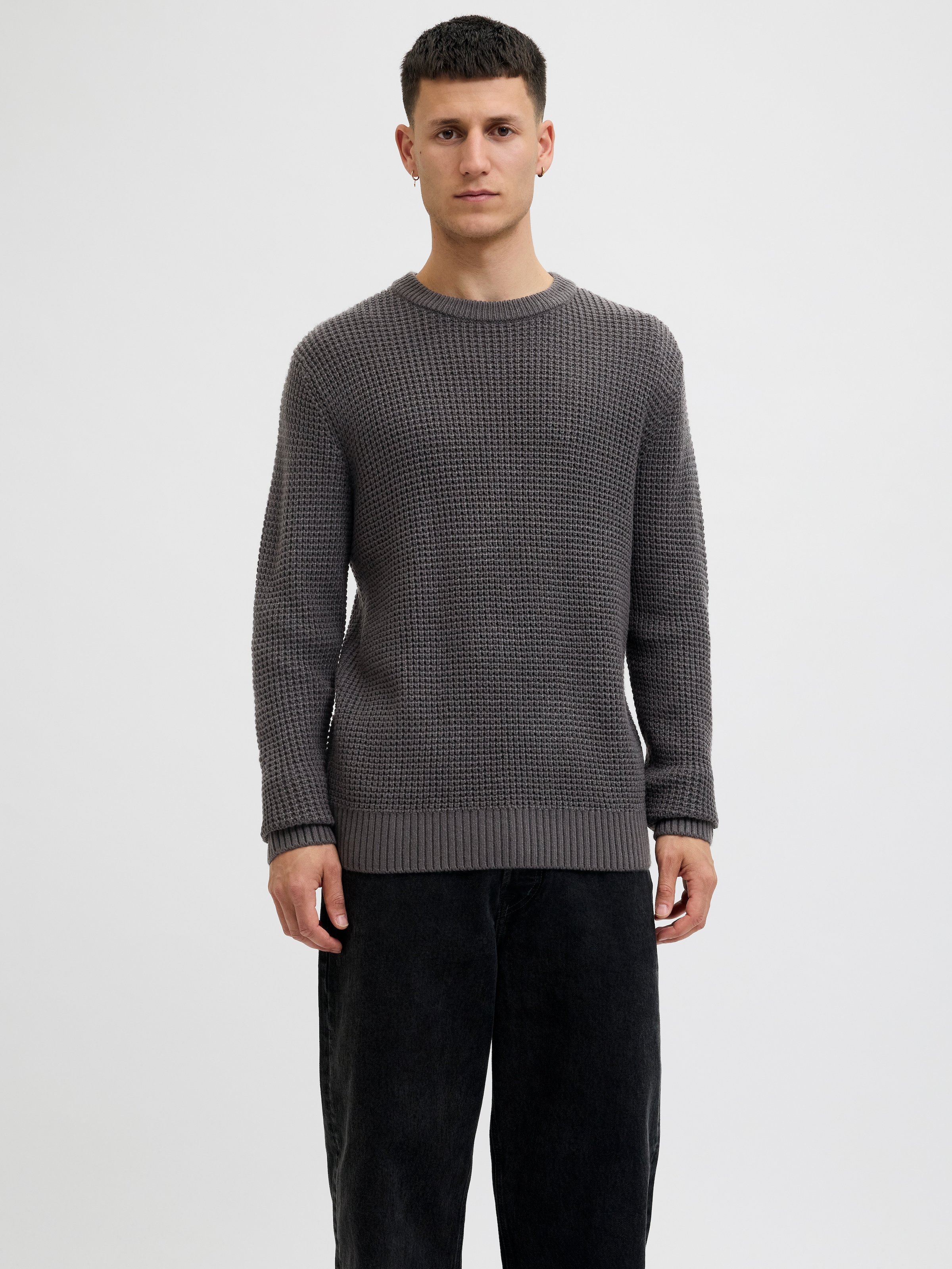 Jack & Jones Strickpullover »JJGLOBAL KNIT CREW NECK«