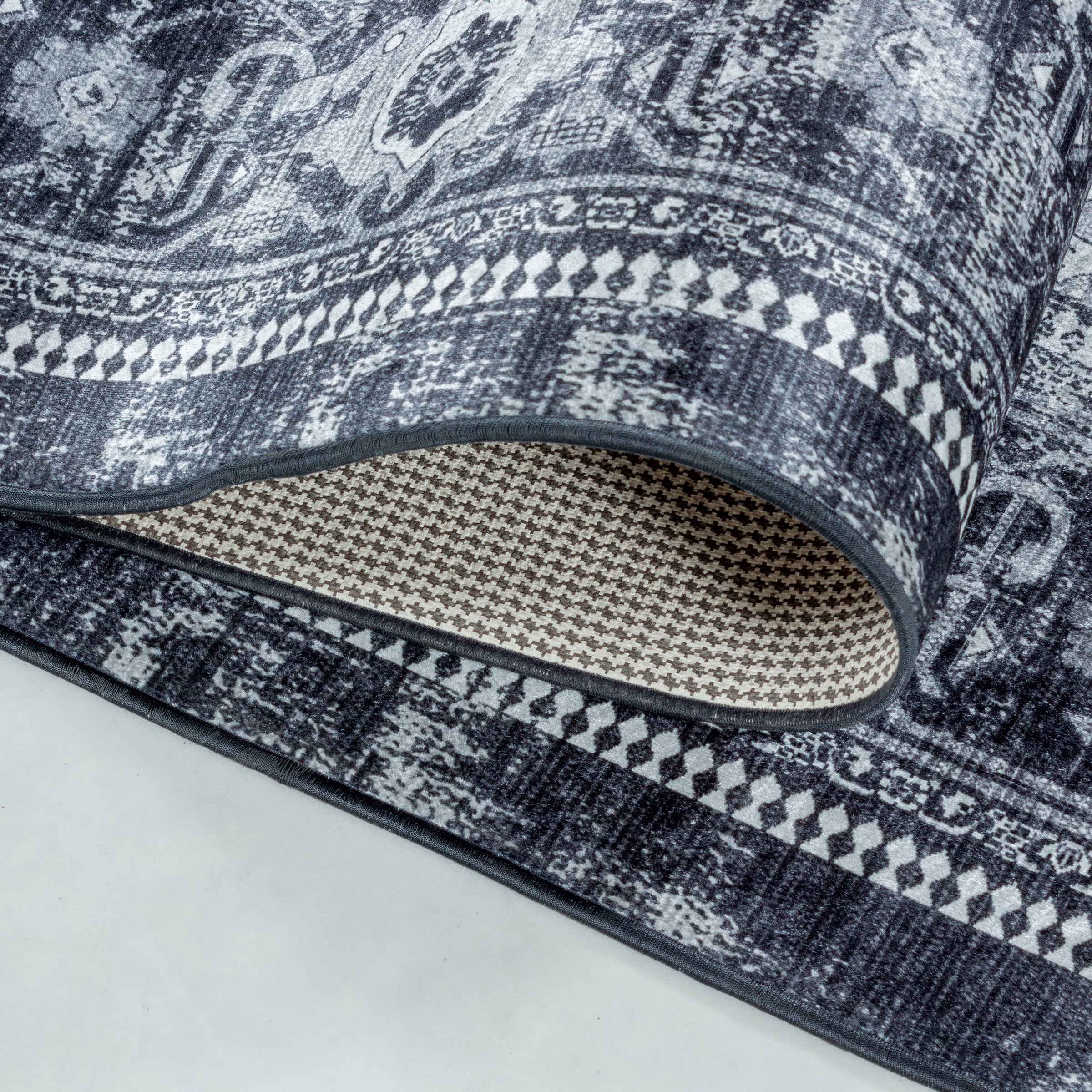 Ayyildiz Teppiche Teppich »FIESTA 4301« rechteckig 6 mm Höhe Läufer, pflegeleichter Kurflorteppich, moderner Vintage, Orient Optik