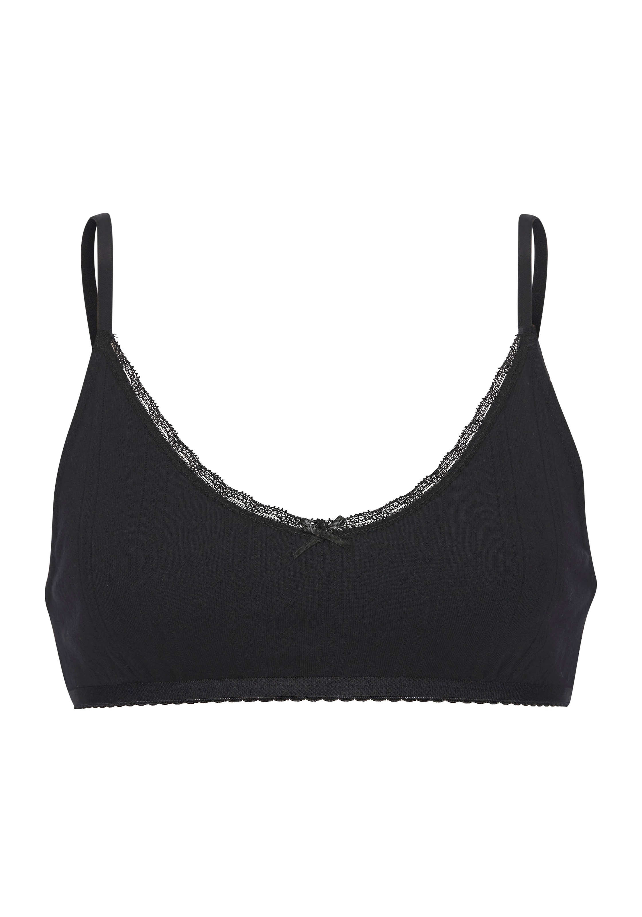 Vivance Bralette , aus weichem Pointelle-Strick mit Spitze