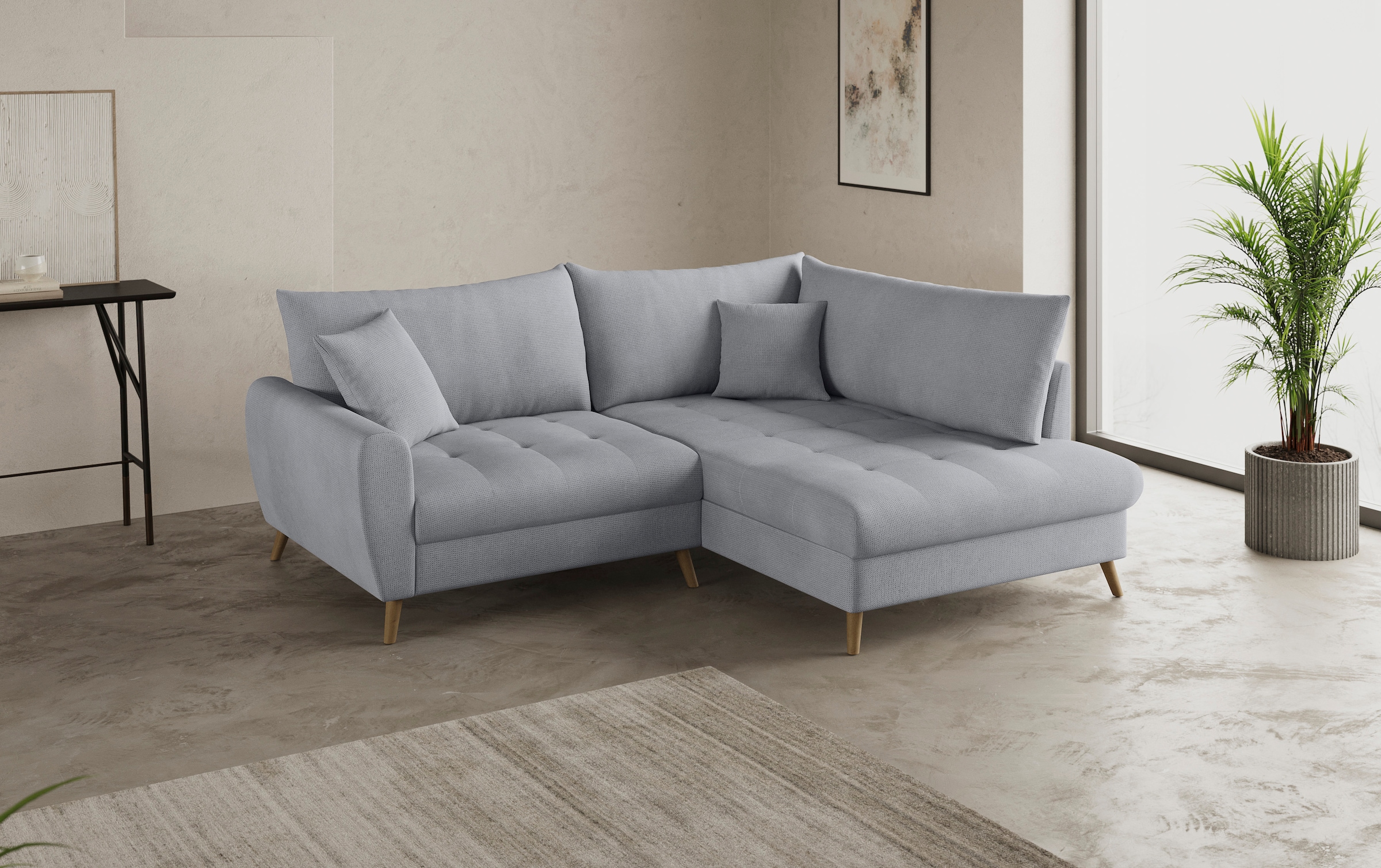 Mr. Couch Ecksofa »Blackburn II, L-Form« Mit Kaltschaumpolsterung bis 140 kg belastbar