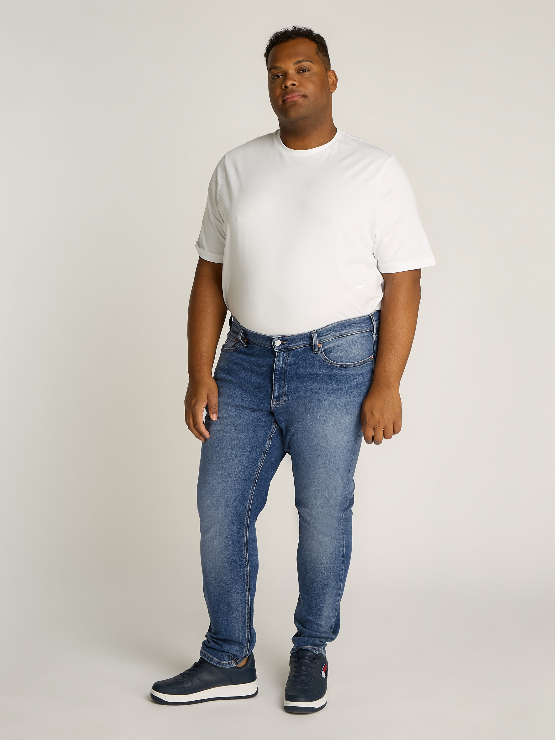 Tommy Jeans Plus Slim-fit-Jeans, in Großen Größen, stoned wash Optik