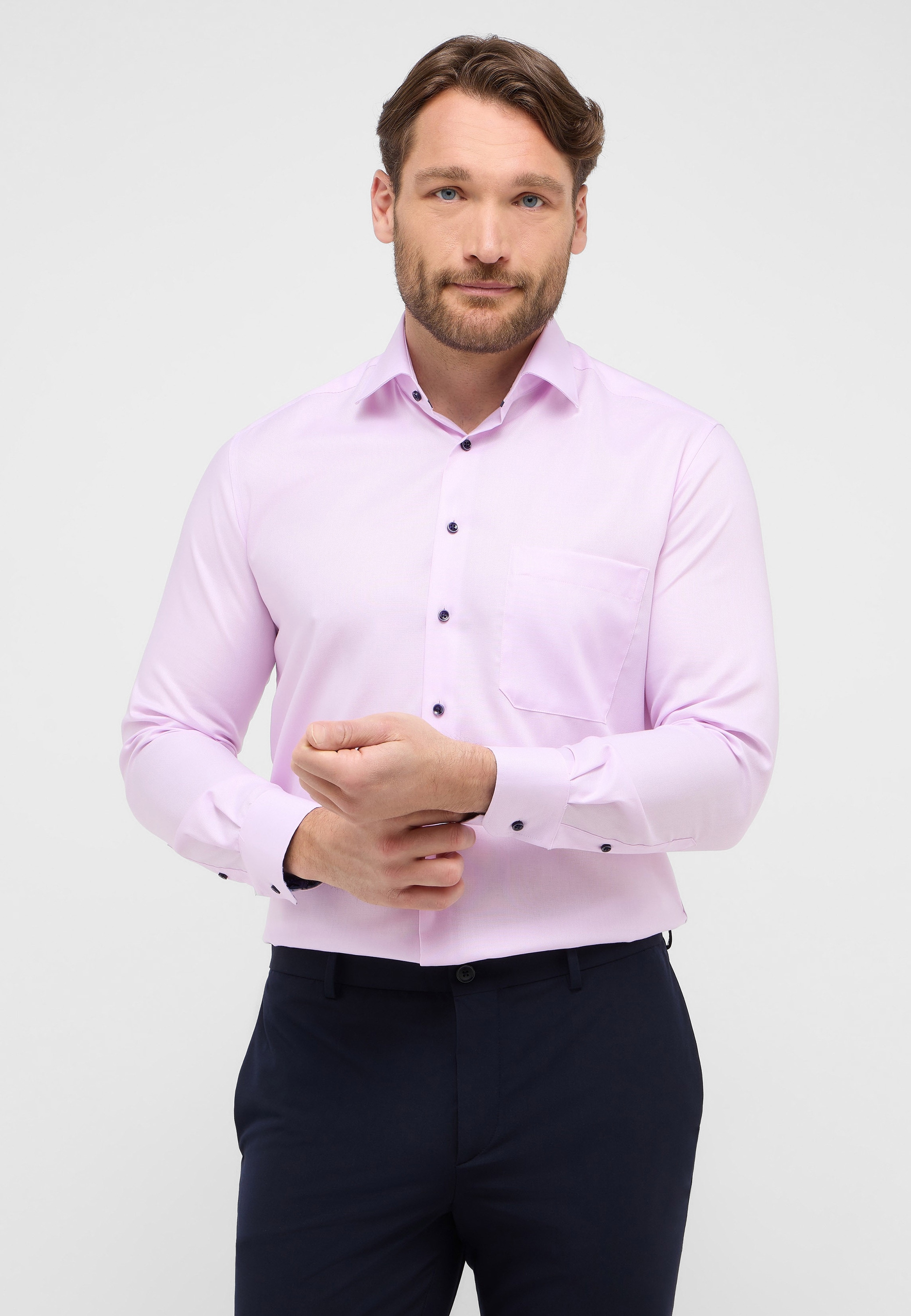 Eterna Langarmhemd »COMFORT FIT«, NON IRON (bügelfrei)