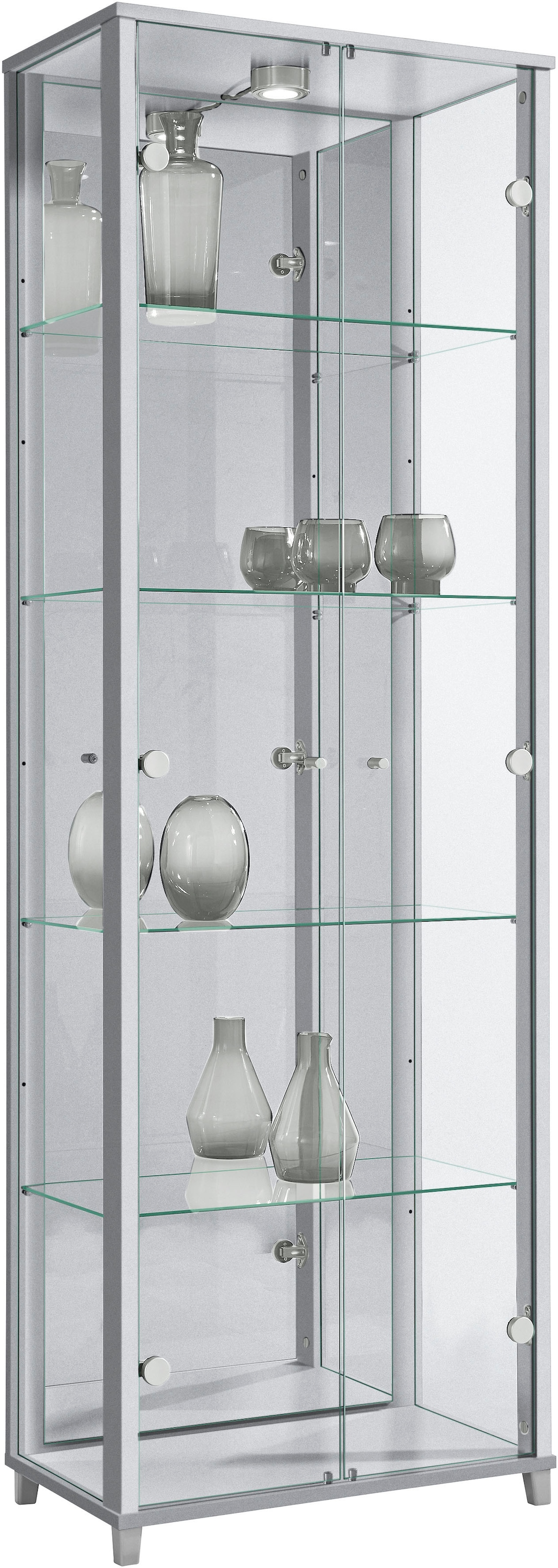 fif möbel Vitrine »OPTIMA« Standvitrine, Vitrinenschrank, Glasvitrine, Sammlervitrine, LED