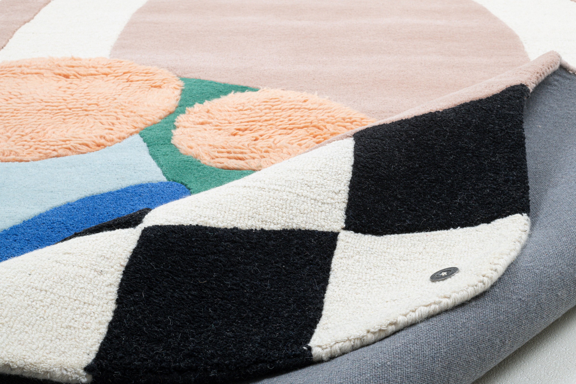 TOM TAILOR HOME Designteppich »Bings Oranges & Combs«, rechteckig, 10 mm Höhe, Kurzflor, reine Wolle, modernes abstraktes Design