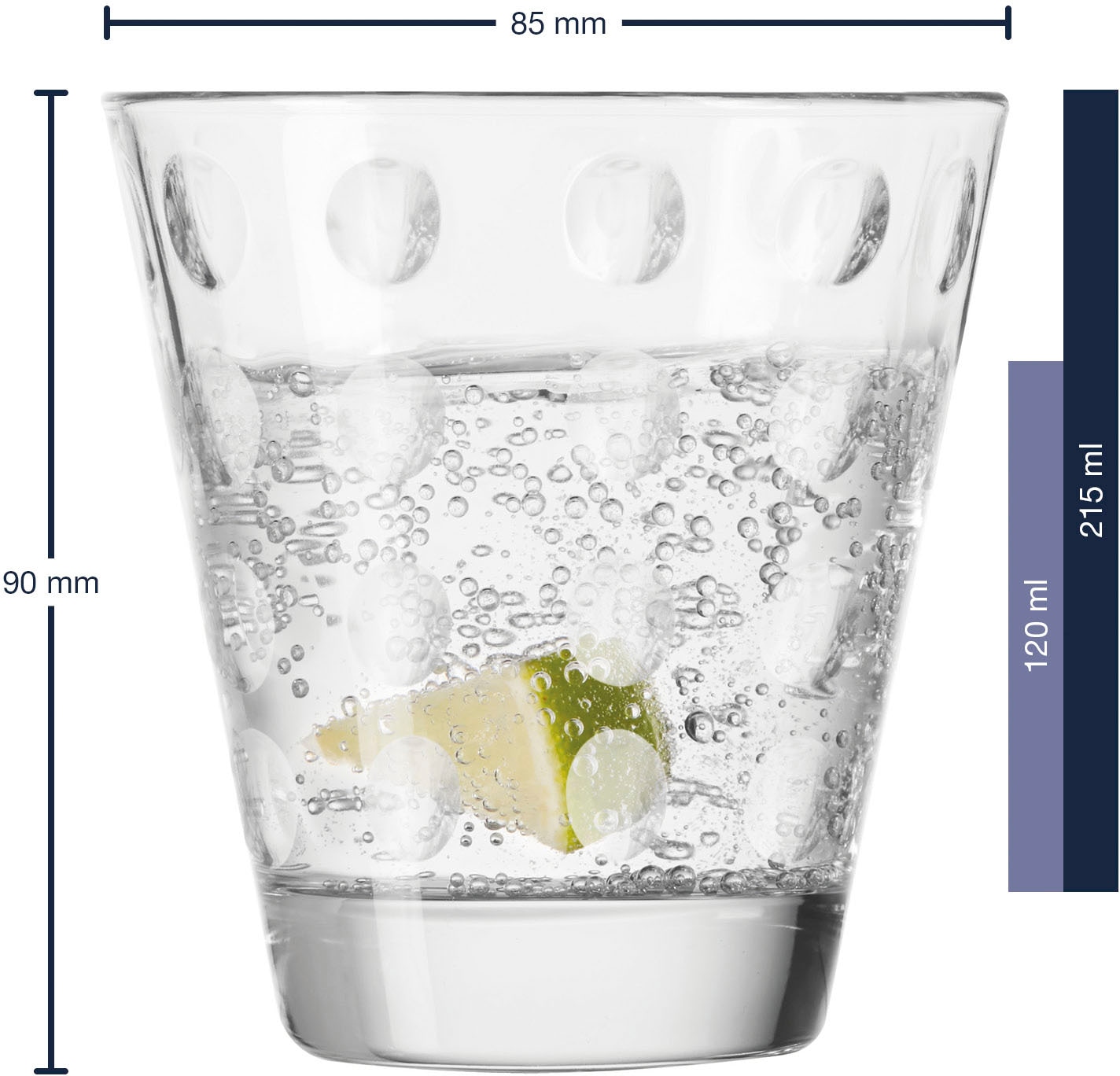 LEONARDO Gläser-Set »OPTIC« 215 ml, 6-teilig