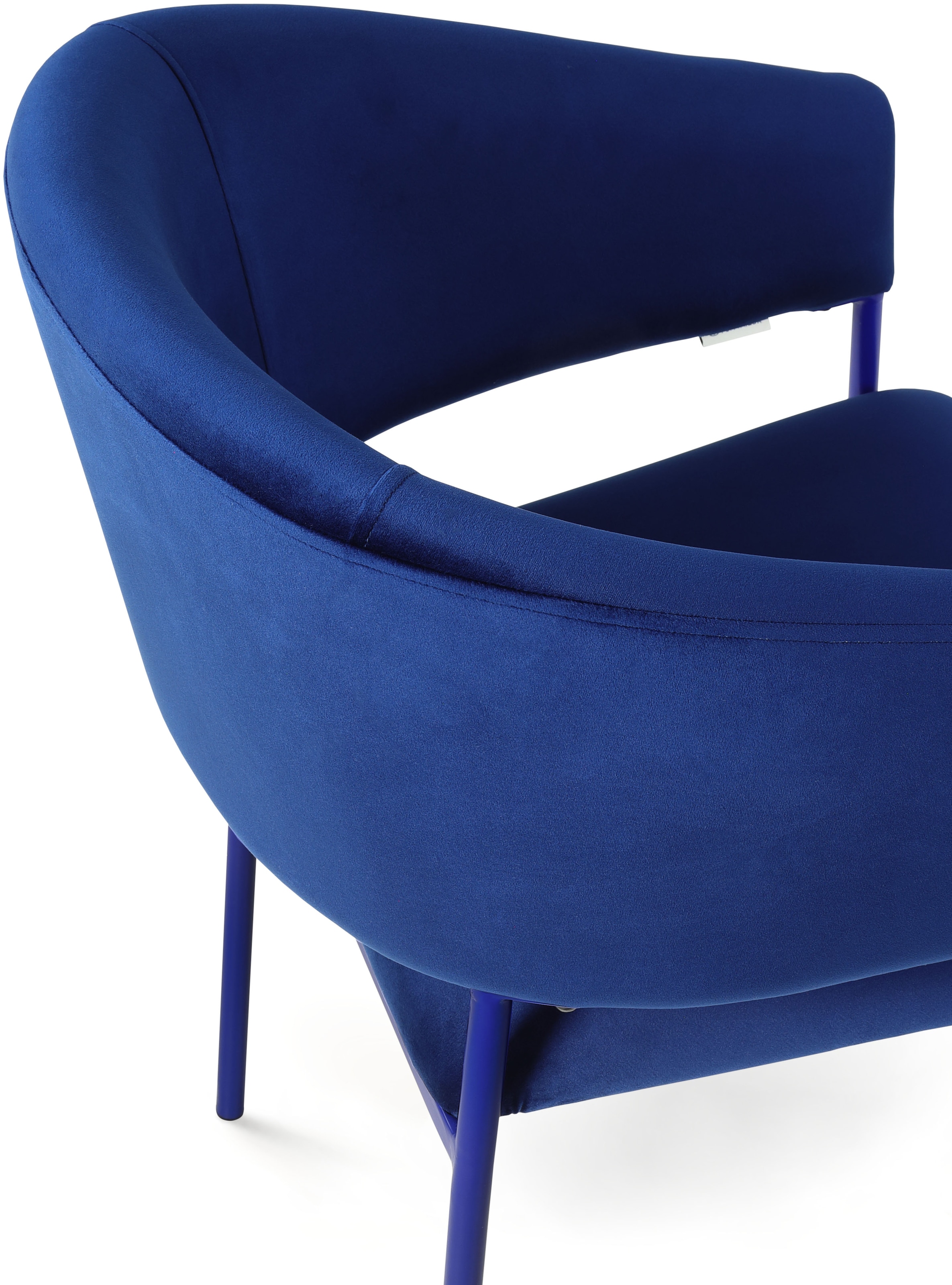 TOM TAILOR HOME Armlehnstuhl »EMBRACE ARMCHAIR«, (Set), 2 St., Samt, Esszimmerstuhl, mit Armlehnen, 4-Fußgestell, Rückenausschnitt