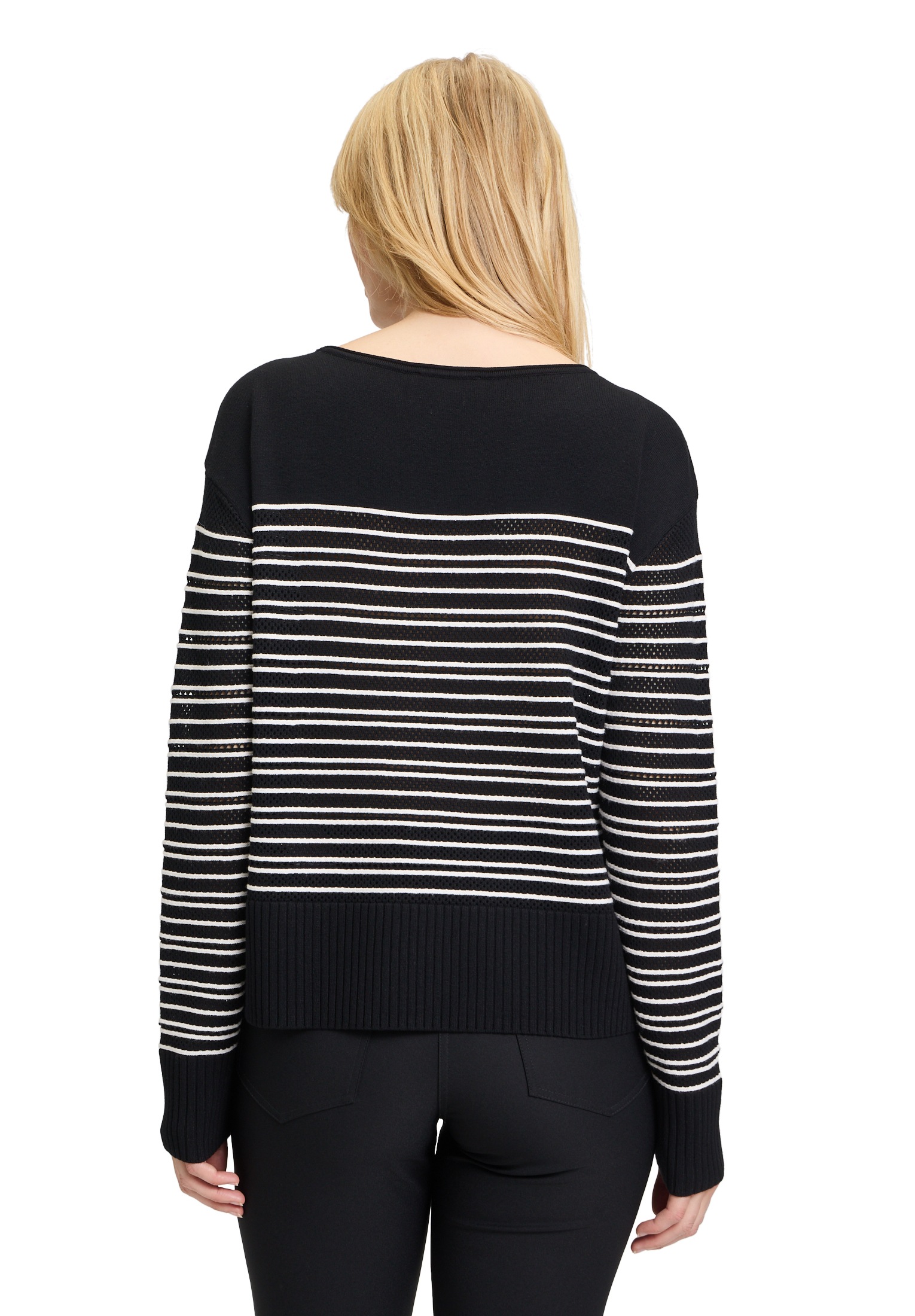 Betty Barclay Rundhalspullover »Basic-Strickpullover mit Streifen«