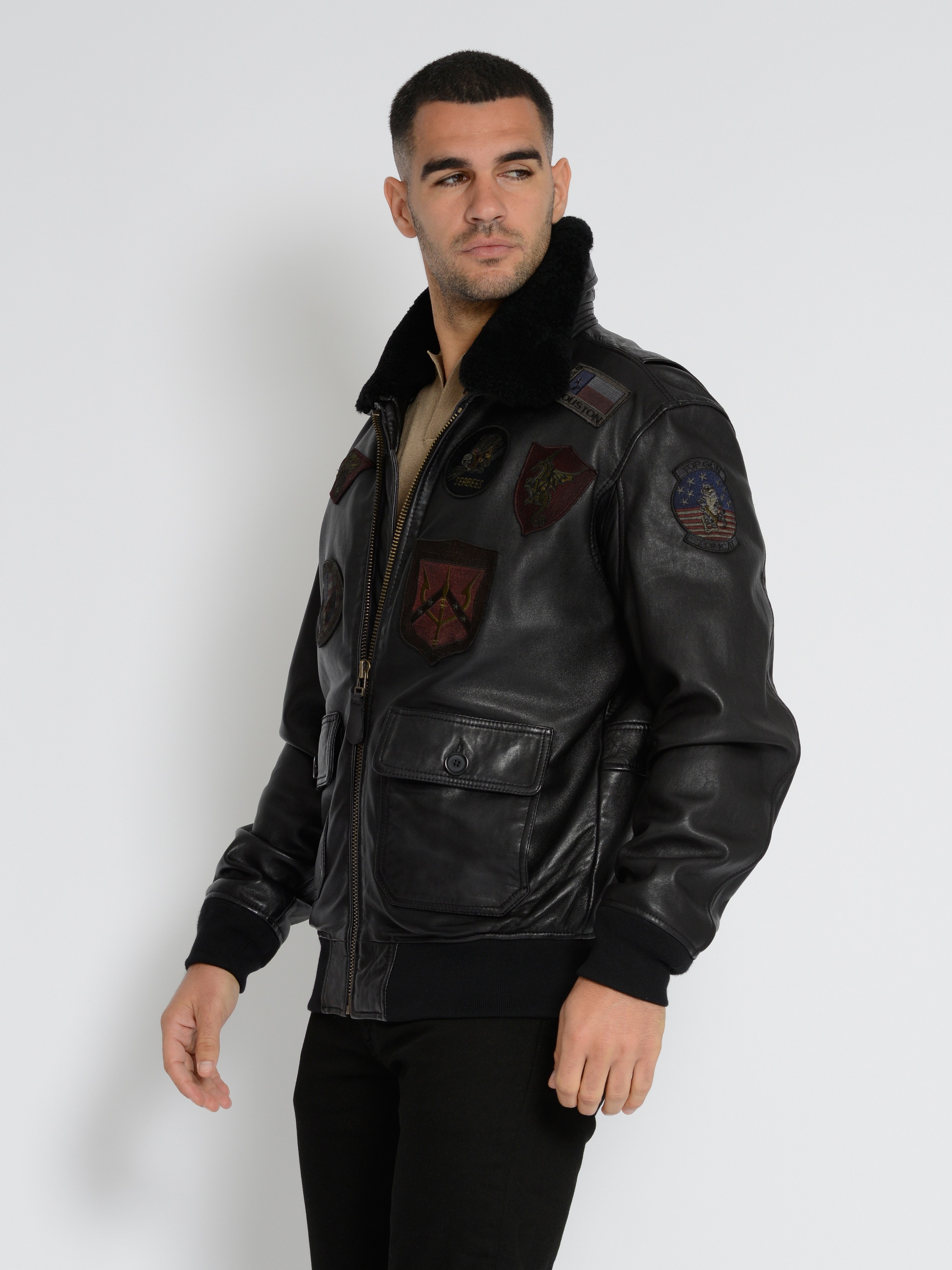 TOP GUN Lederjacke »Lederjacke TG2023004«