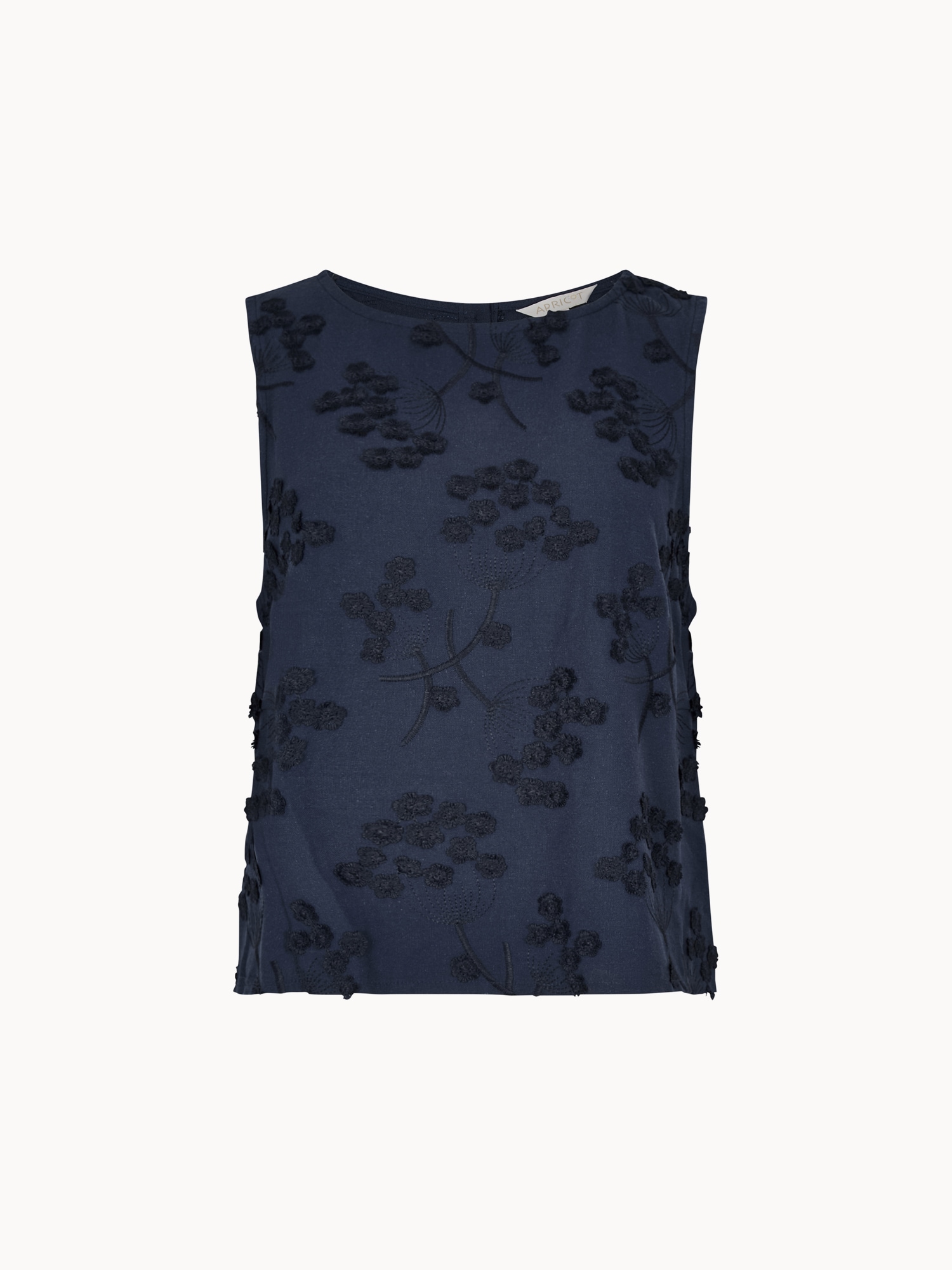 Apricot Spitzentop »Besticktes Oberteil aus Leinenmischung« mit Blumenmuster