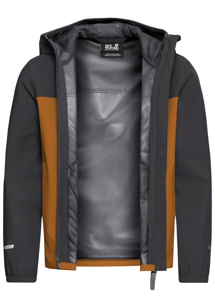 Jack Wolfskin Regenjacke »ADVENTURETRIBE 2L JKT K« atmungsaktiv, wasserdicht, mit Reißverschluss, normale Länge
