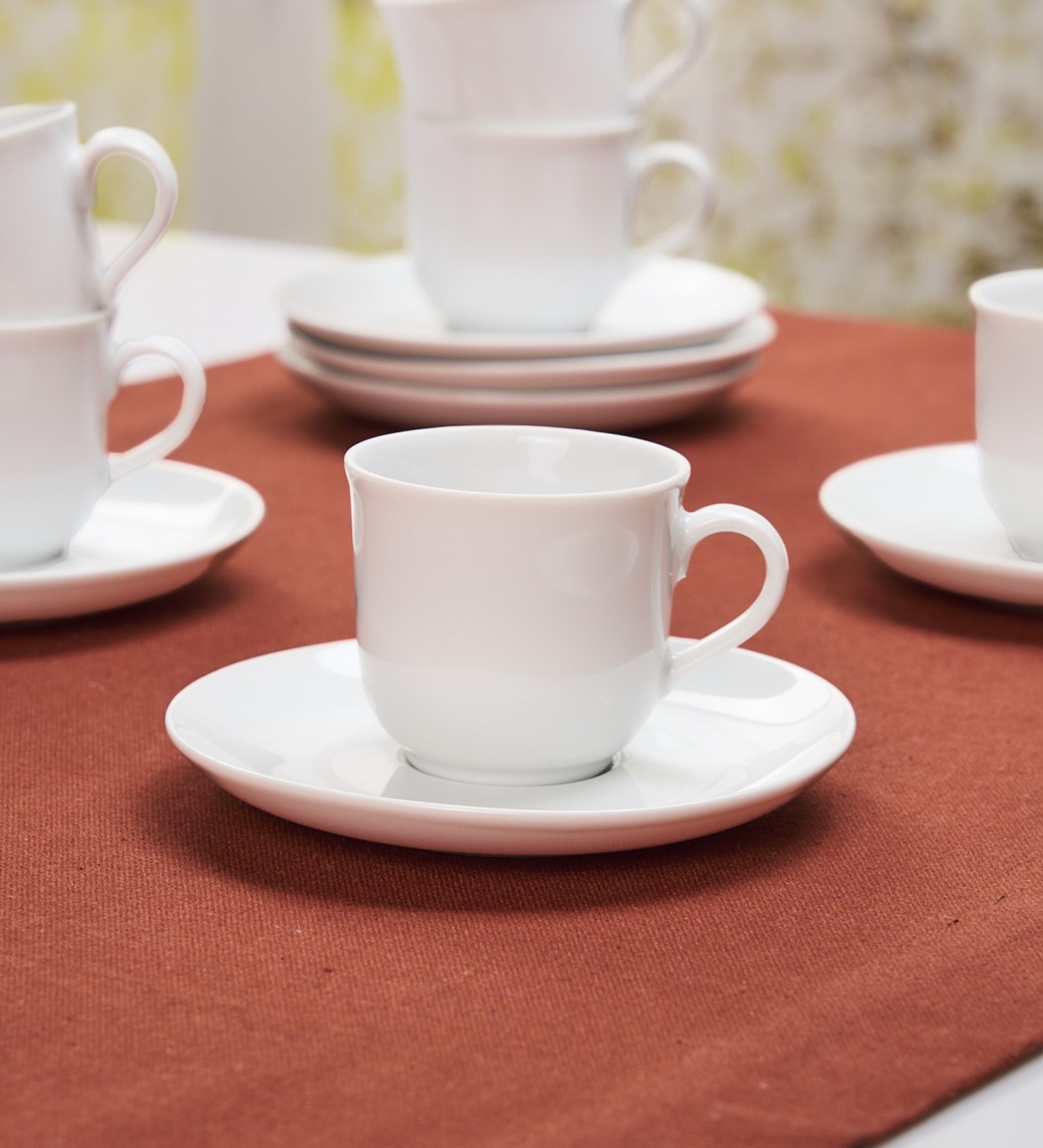 Retsch Arzberg Espressotasse »Bianca« 6 Tassen, 6 Untertassen