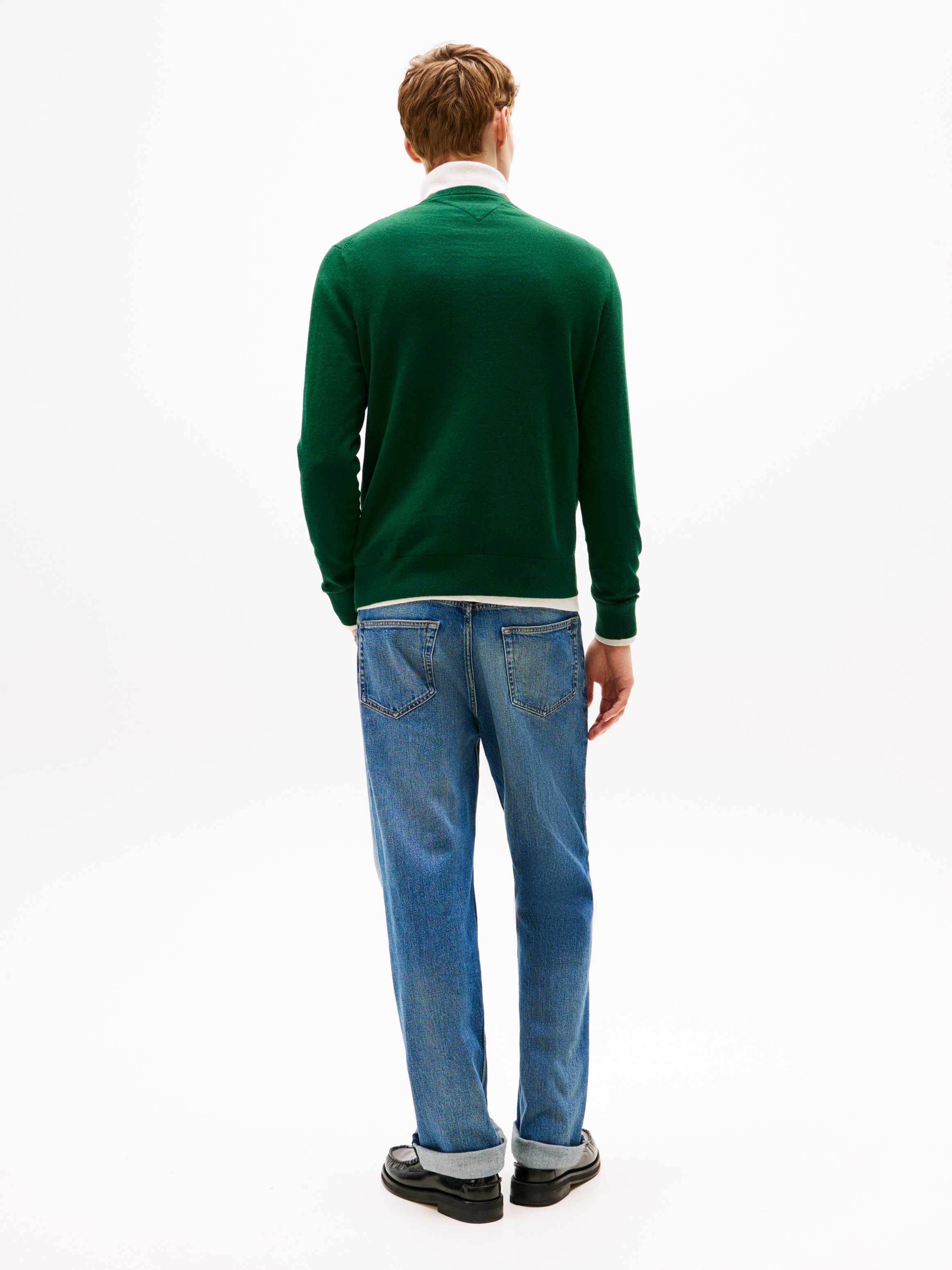 Tommy Hilfiger Rundhalspullover »ESSENTIAL COTTON CREW NECK«, 100% Baumwolle Crewneck Regular Fit Premium Mode