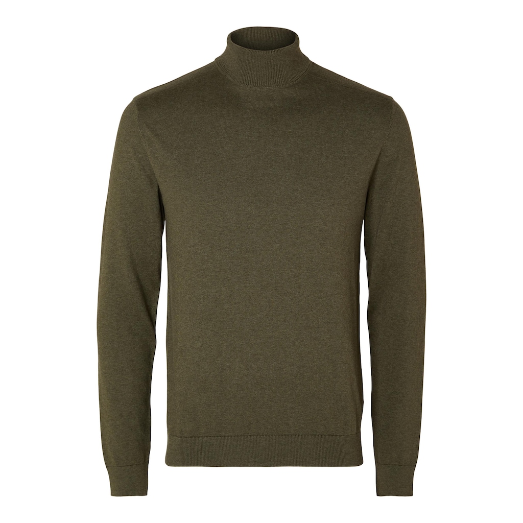 SELECTED HOMME Strickpullover »SLHBERG ROLL NECK NOOS«