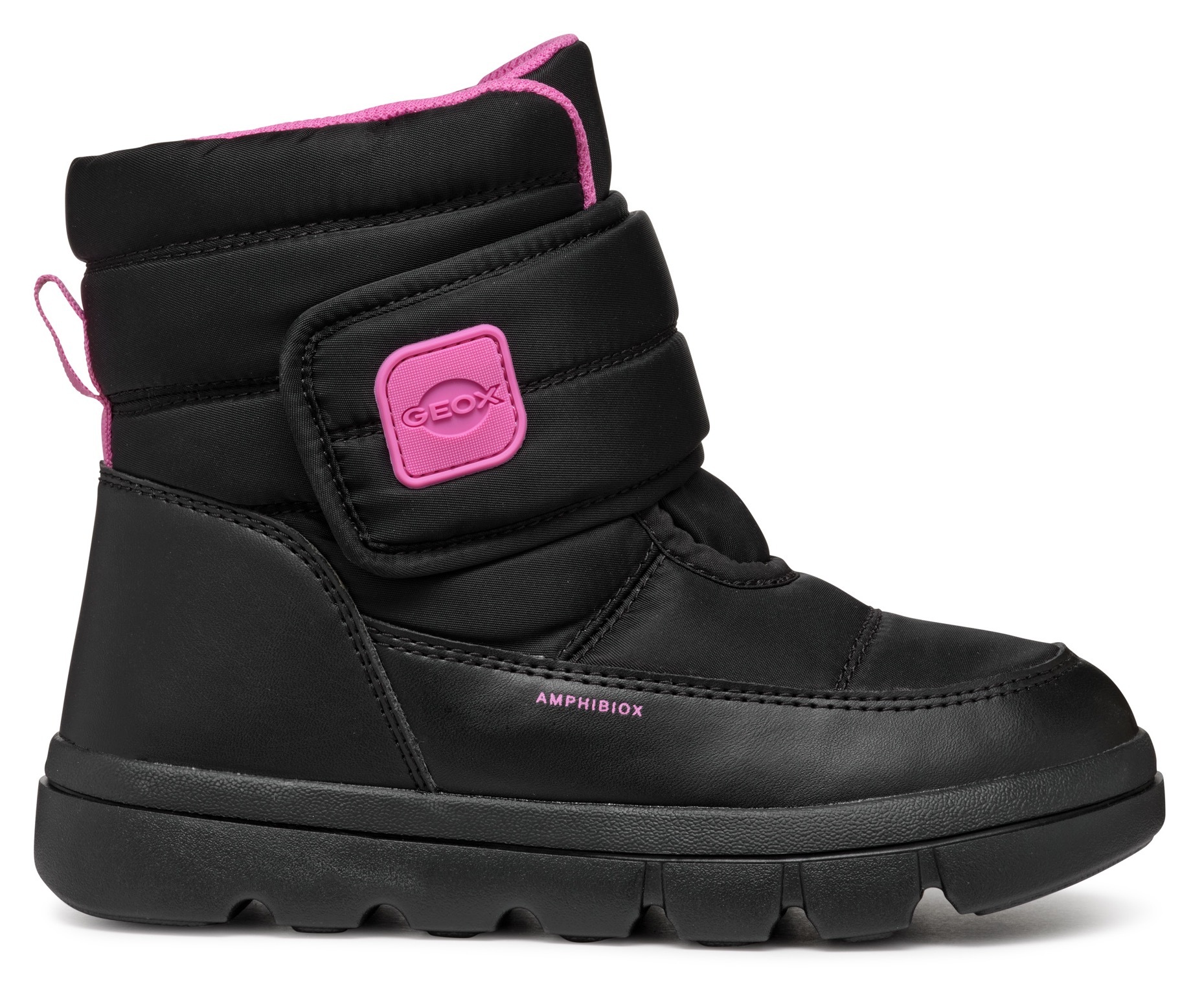 Geox Winterboots »J WILLABOOM GIRL B A«, Klettstiefel, Babystiefel Snowboots mit Plateausohle