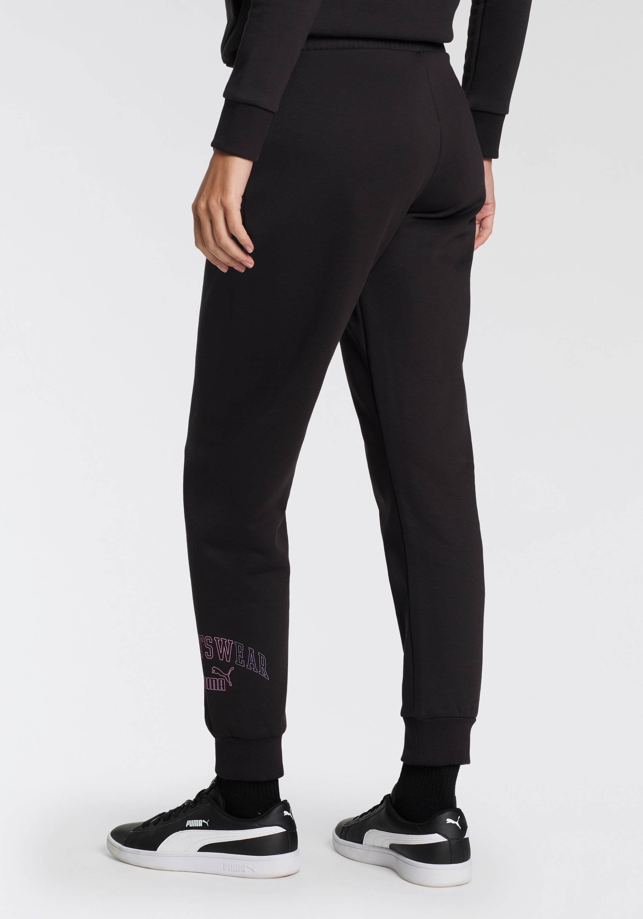 PUMA Jogginghose »ESS+ LOGO LAB PANTS FL«