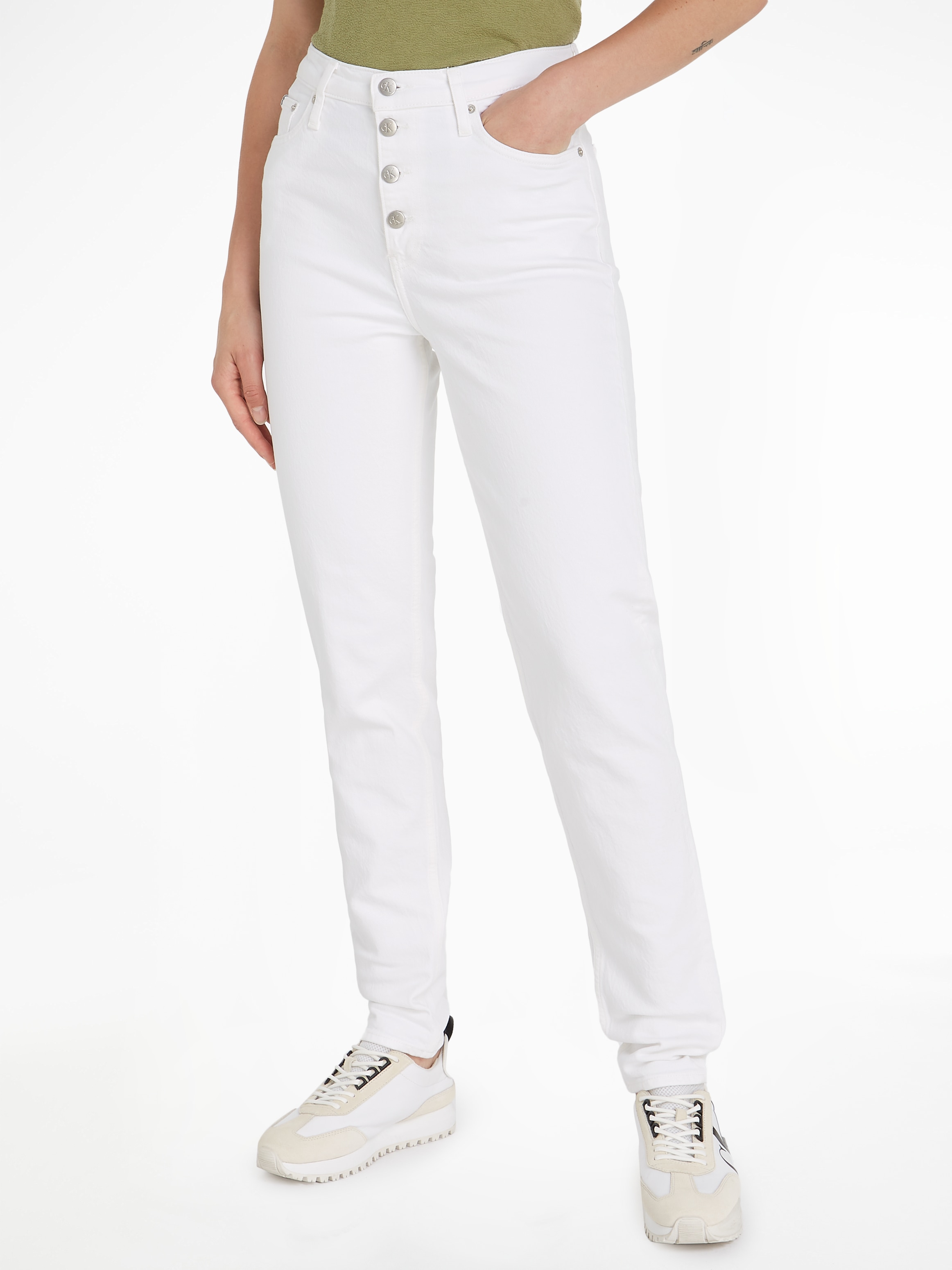 Mom-Jeans, in klassischer 5-Pocket-Form