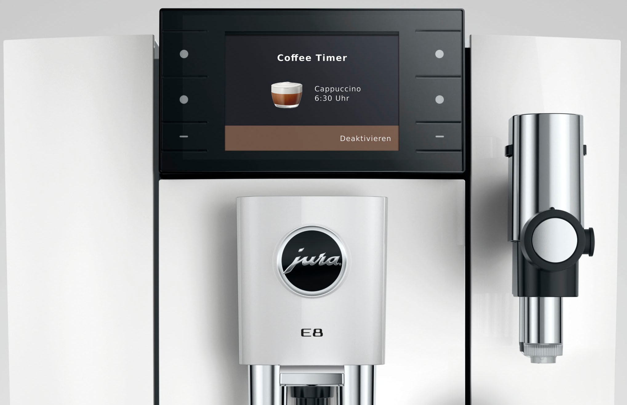 JURA Kaffeevollautomat »15747 E8 (ED), Piano White« 27 Spezialitäten, WiFi, Hot & Light Brew, Sweet