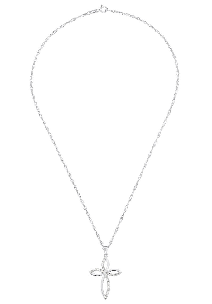 Amor Kette mit Anhänger », 9187973«, mit Zirkonia (synth.)