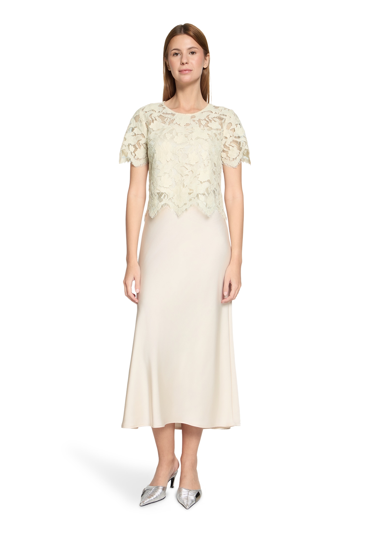 Vera Mont Blusentop »Spitzentop kurzarm«