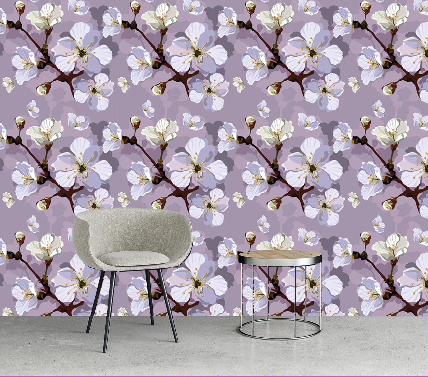 queence Vinyltapete »Callum«, bedruckt-Motiv-botanisch-floral-gemustert-natürlich, 90x250cm, selbstklebend, kinderleichte Anbringung, Sticker