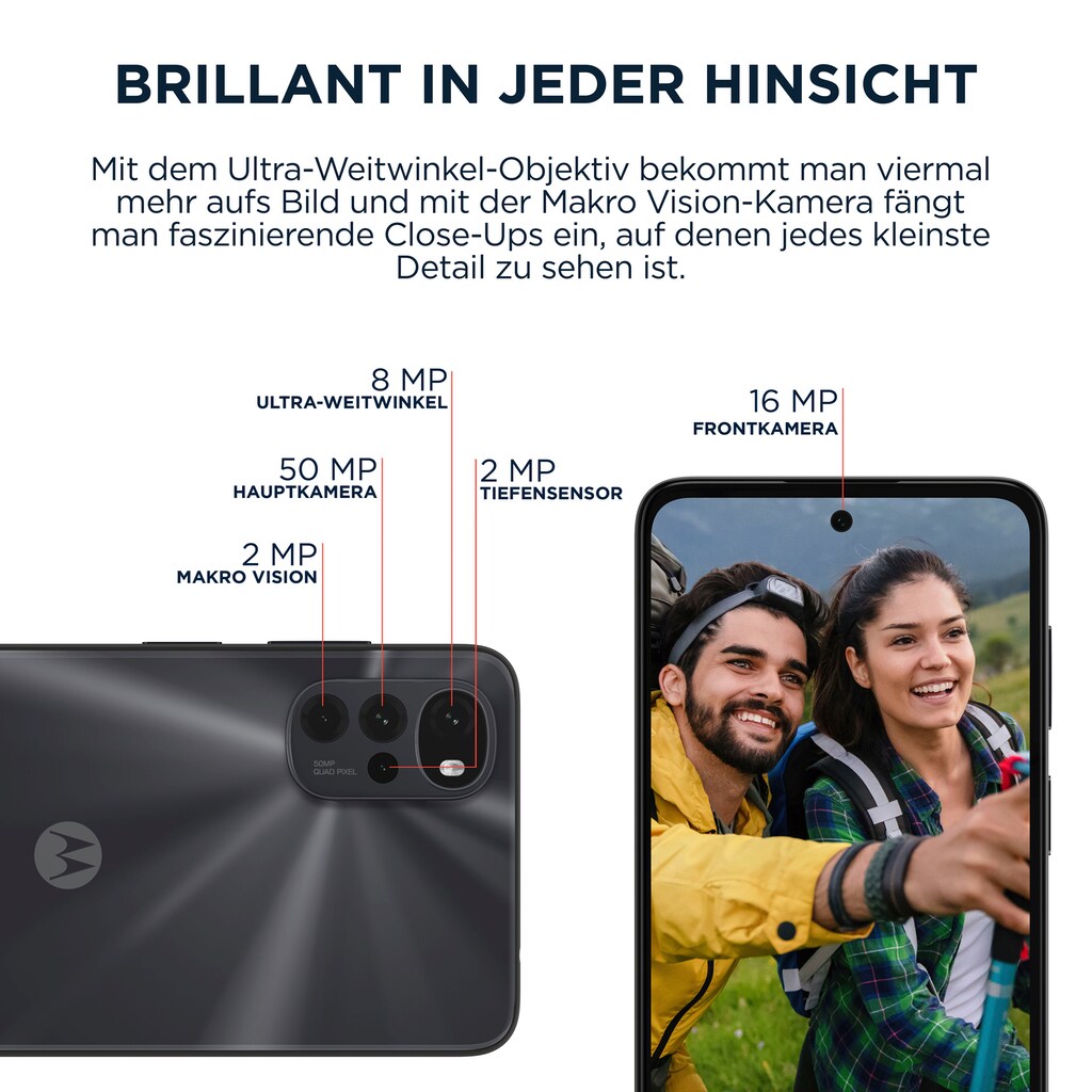 Motorola Smartphone »G22«, Cosmic Black, 16,51 cm/6,5 Zoll, 64 GB Speicherplatz, 50 MP Kamera