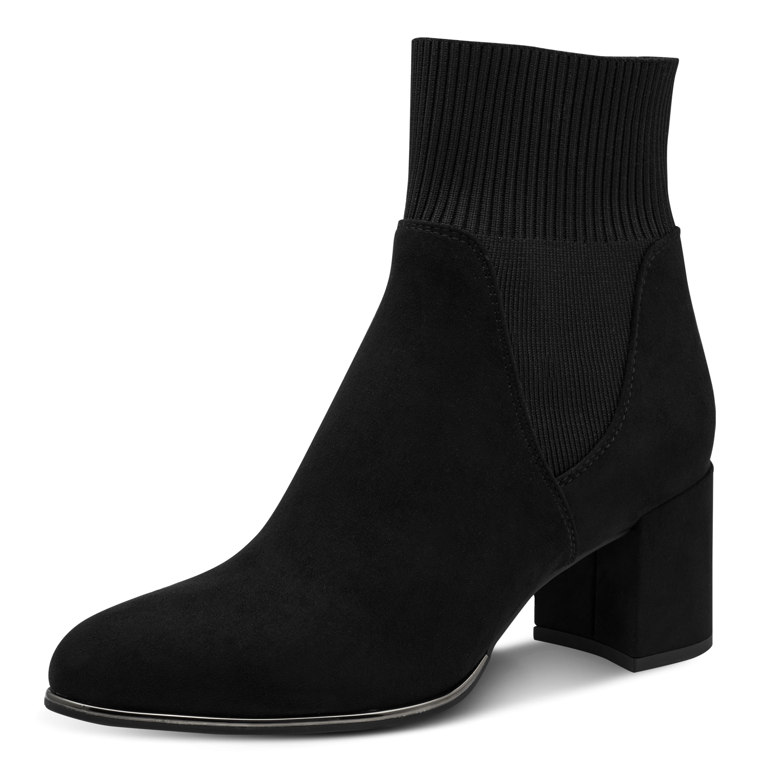 MARCO TOZZI Stiefelette  Ankle Boots, Herbststiefelette mit stylischem Textil-Einsatz