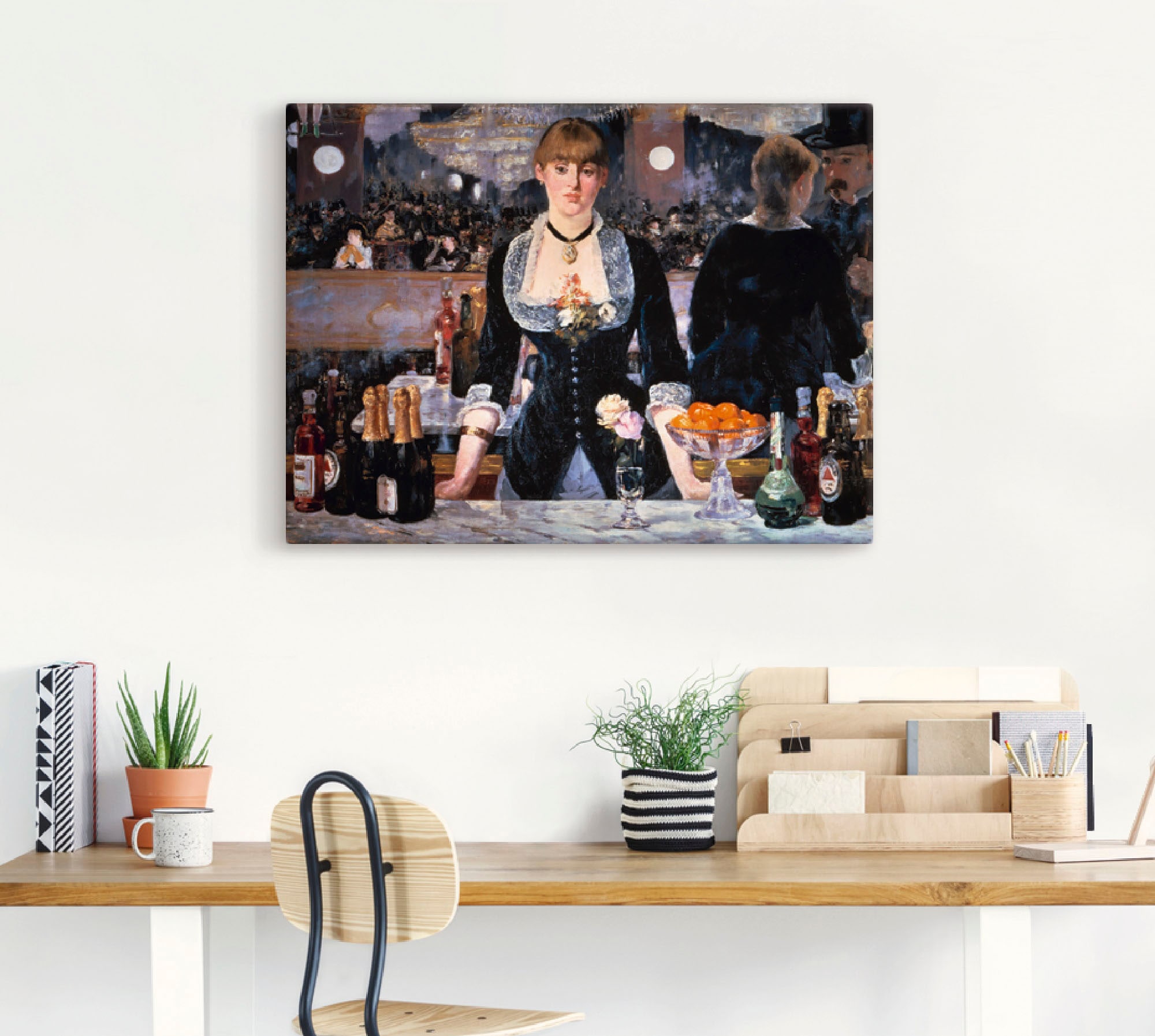Artland (1 als Frau, um oder St.), kaufen Bar Leinwandbild, »Die Größen Folies-Bergeres, Raten Wandaufkleber auf 1881«, versch. Alubild, Poster in Wandbild des