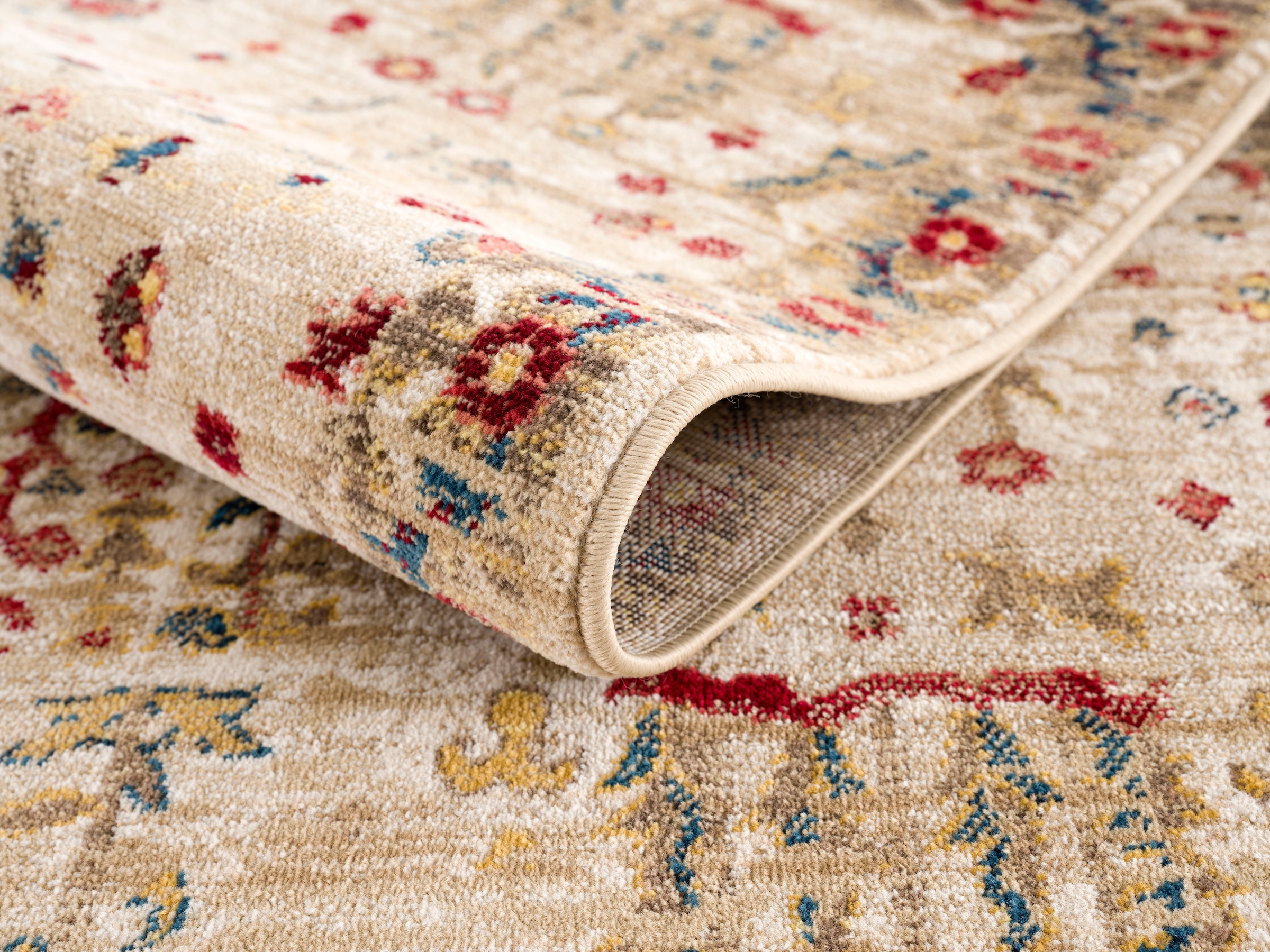 Teppich Teppich im Vintage affaire Orient-Design, Bordüre, »Clovis«, Home mit rechteckig,