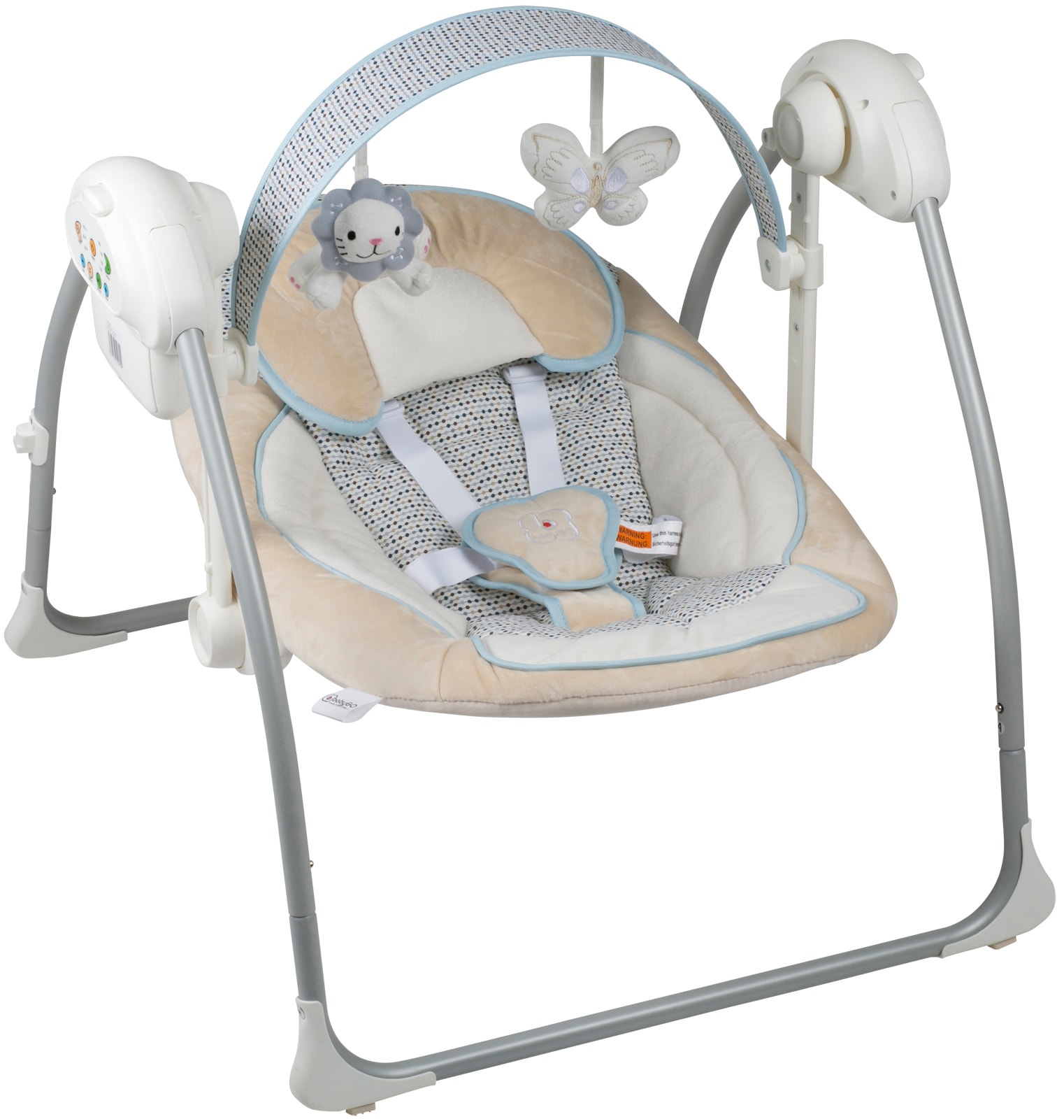 Babywippe »Dandly, beige«, bis 9 kg, elektrisch, mit Sound