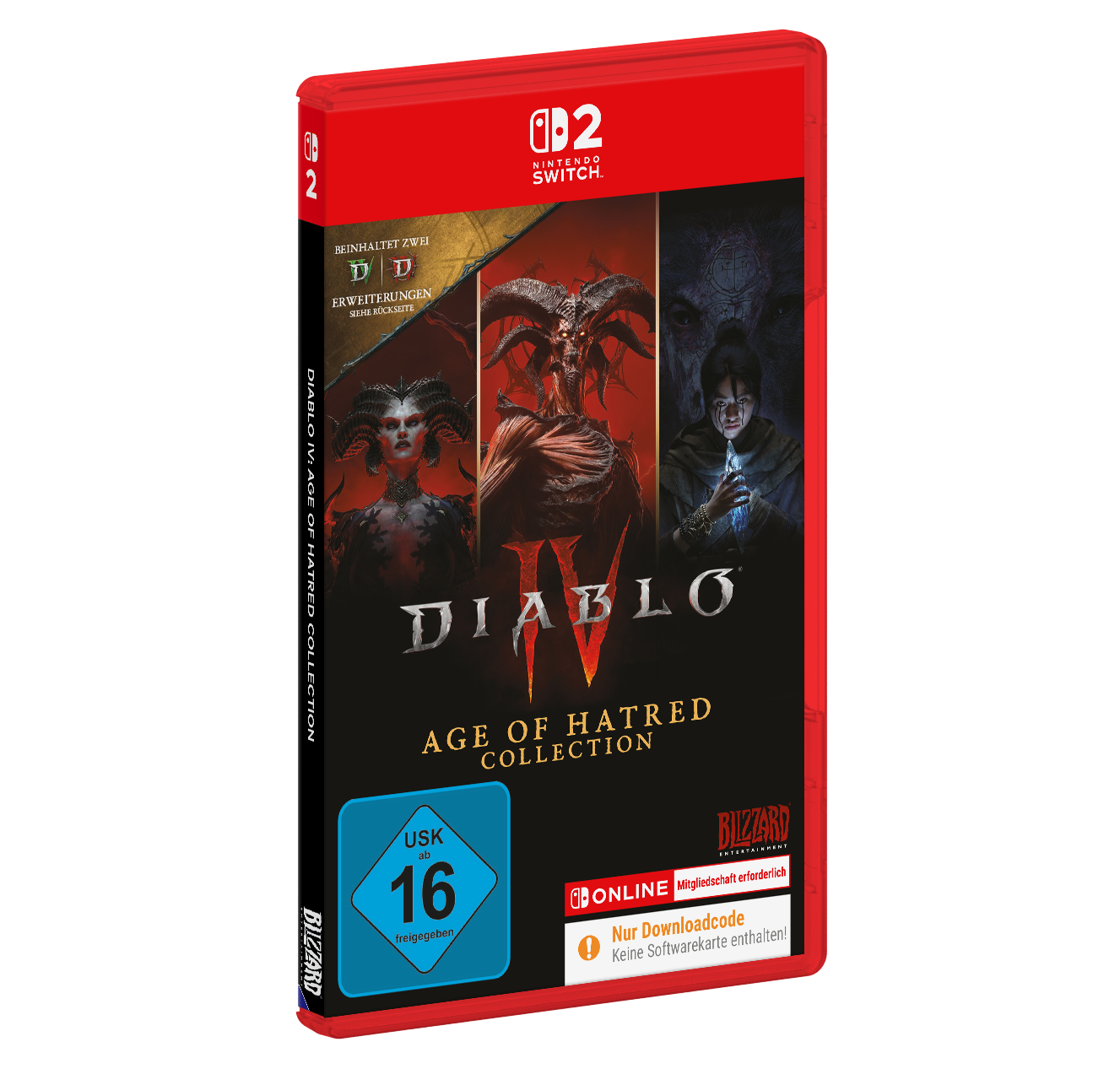 ACTIVISION BLIZZARD Spielesoftware »Diablo IV Age of Hatred Collection (Code in a Box) (Switch 2)« Nintendo Switch 2