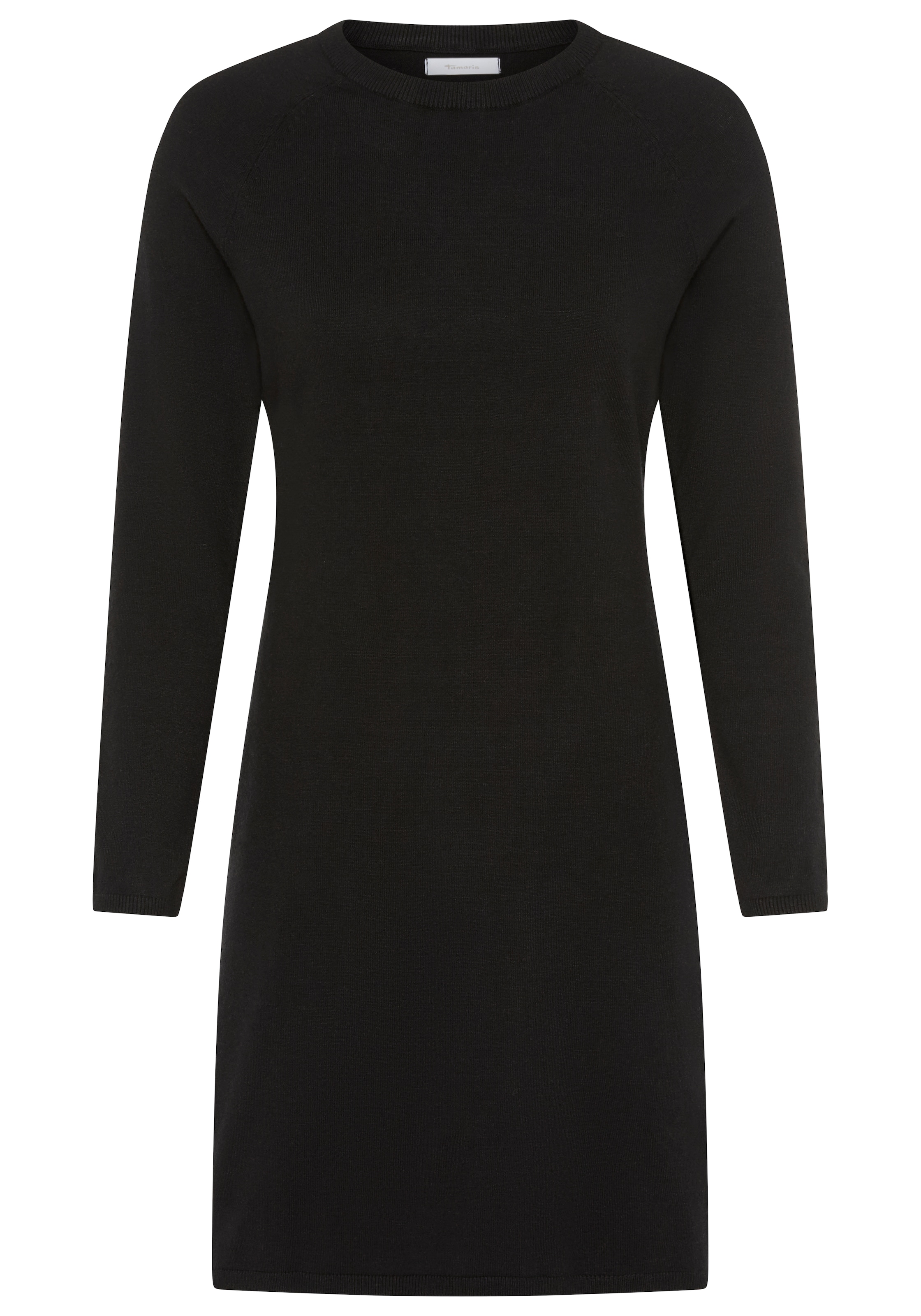 Tamaris Strickkleid »mit figurumspielender Passform« lässiges Mini-Kleid aus Viskosemischung