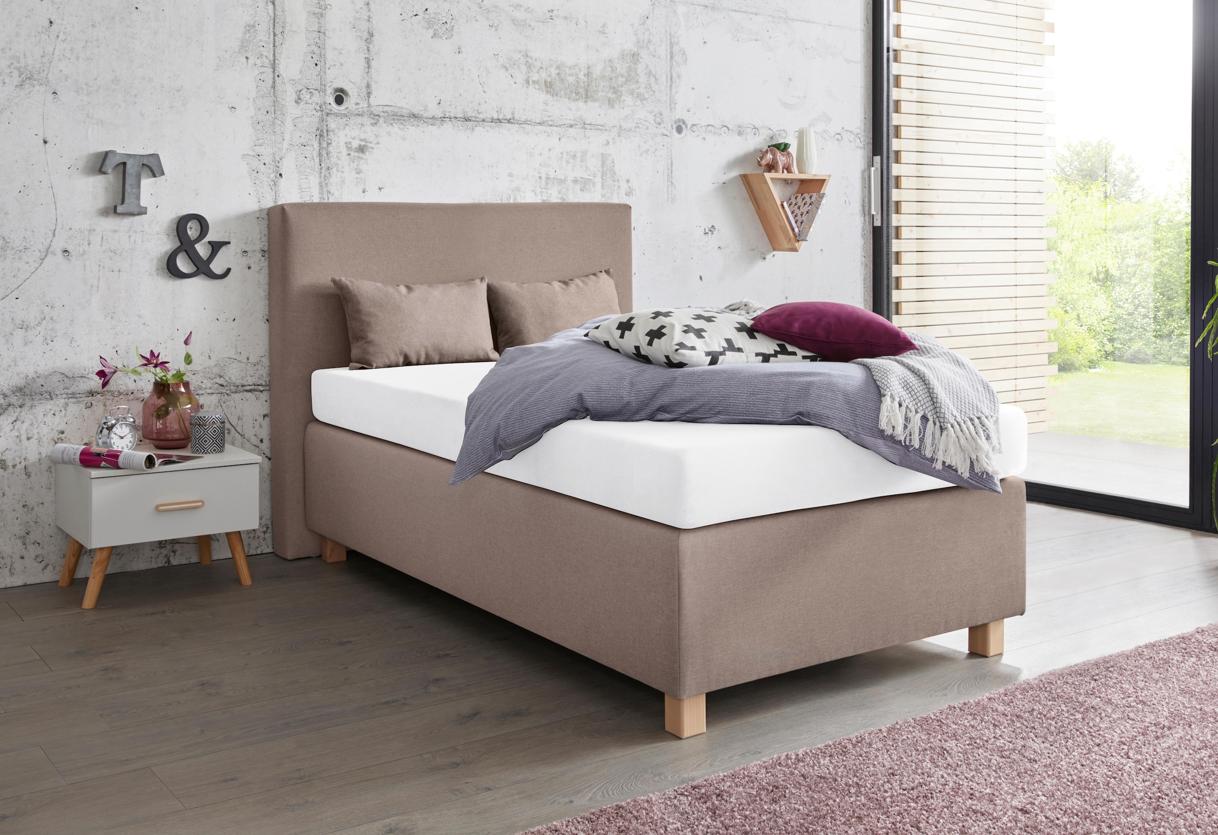 Westfalia Schlafkomfort Boxspringbett, mit Zierkissen