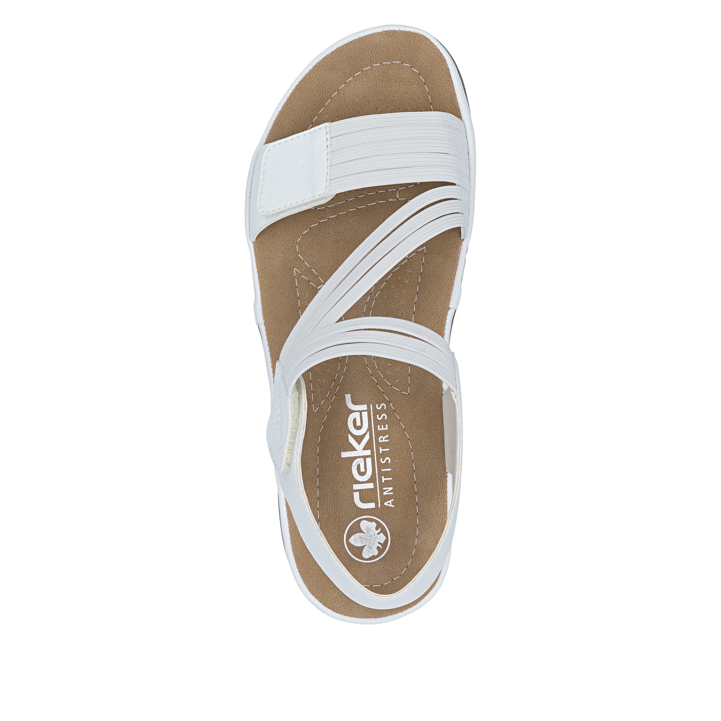 Rieker Riemchensandale  Sommerschuh, Sandalette, Keilabsatz, mit Gummizügen