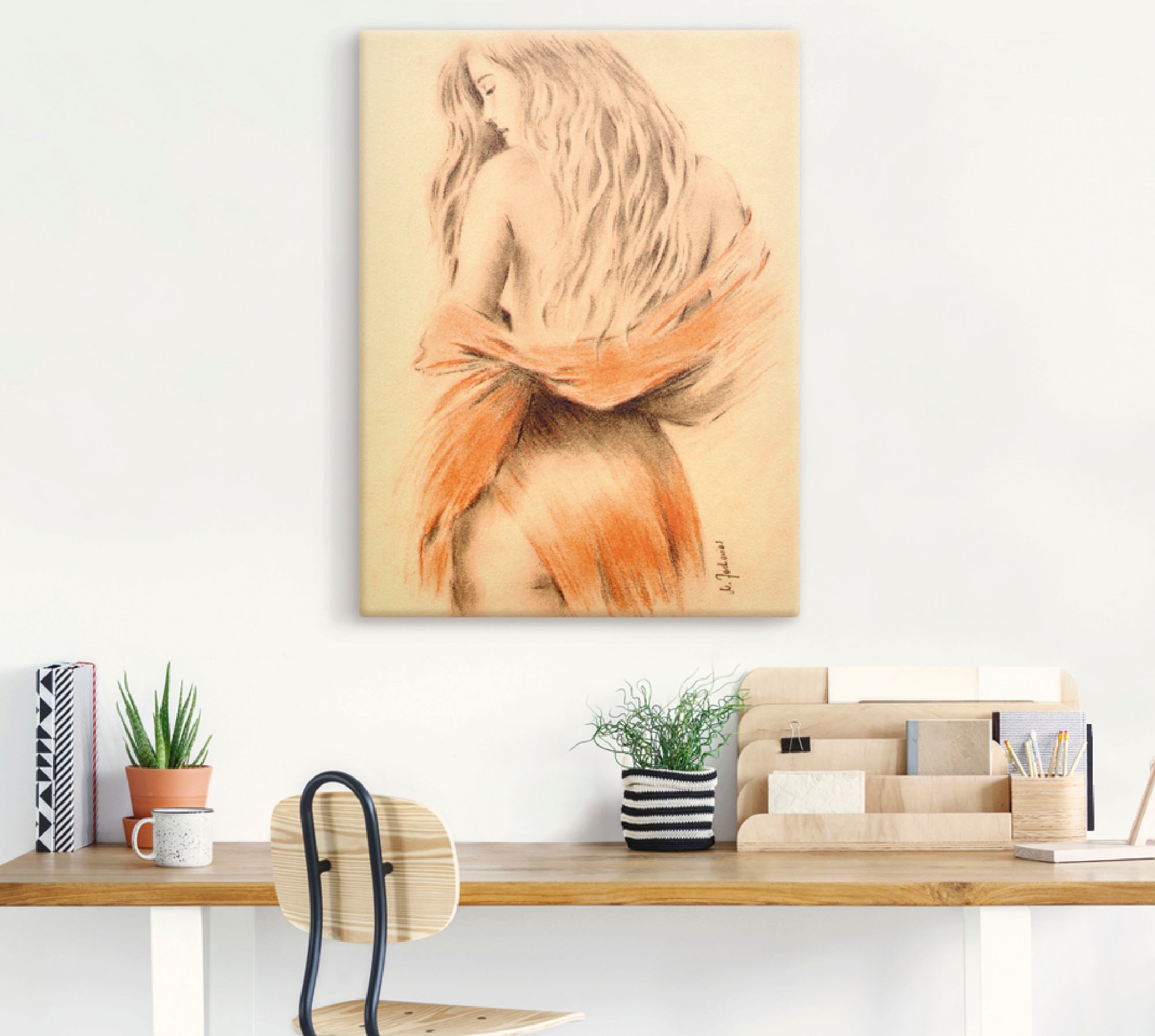 Artland Leinwandbild »Traumgirl« Frau 1 Stk. tlg. auf Holzrahmen gespannt