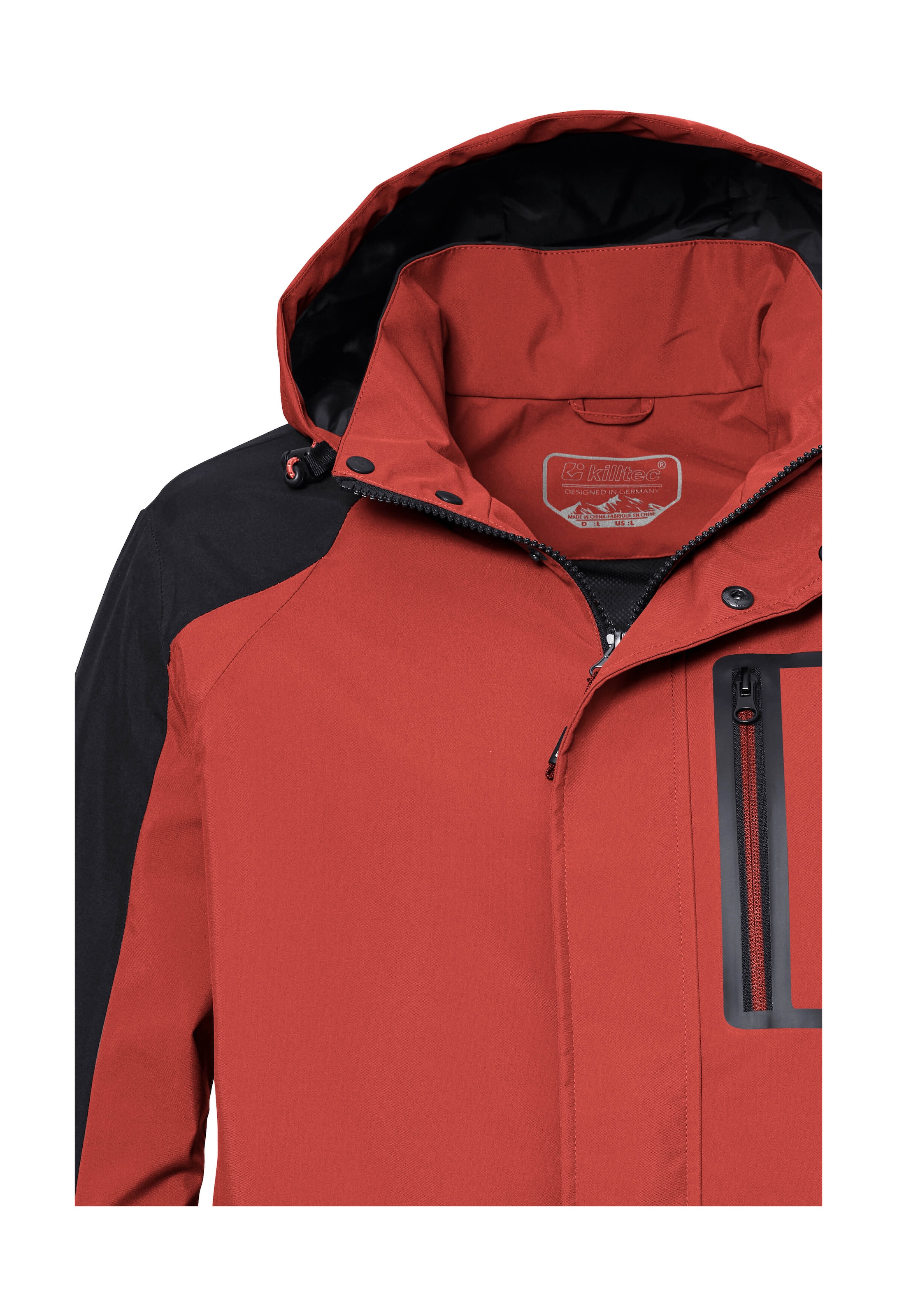Killtec Outdoorjacke »KOS 54 MN JCKT« Wasser- und winddichte Funktionsjacke, atmungsaktiv, abnehmbare Kapuze